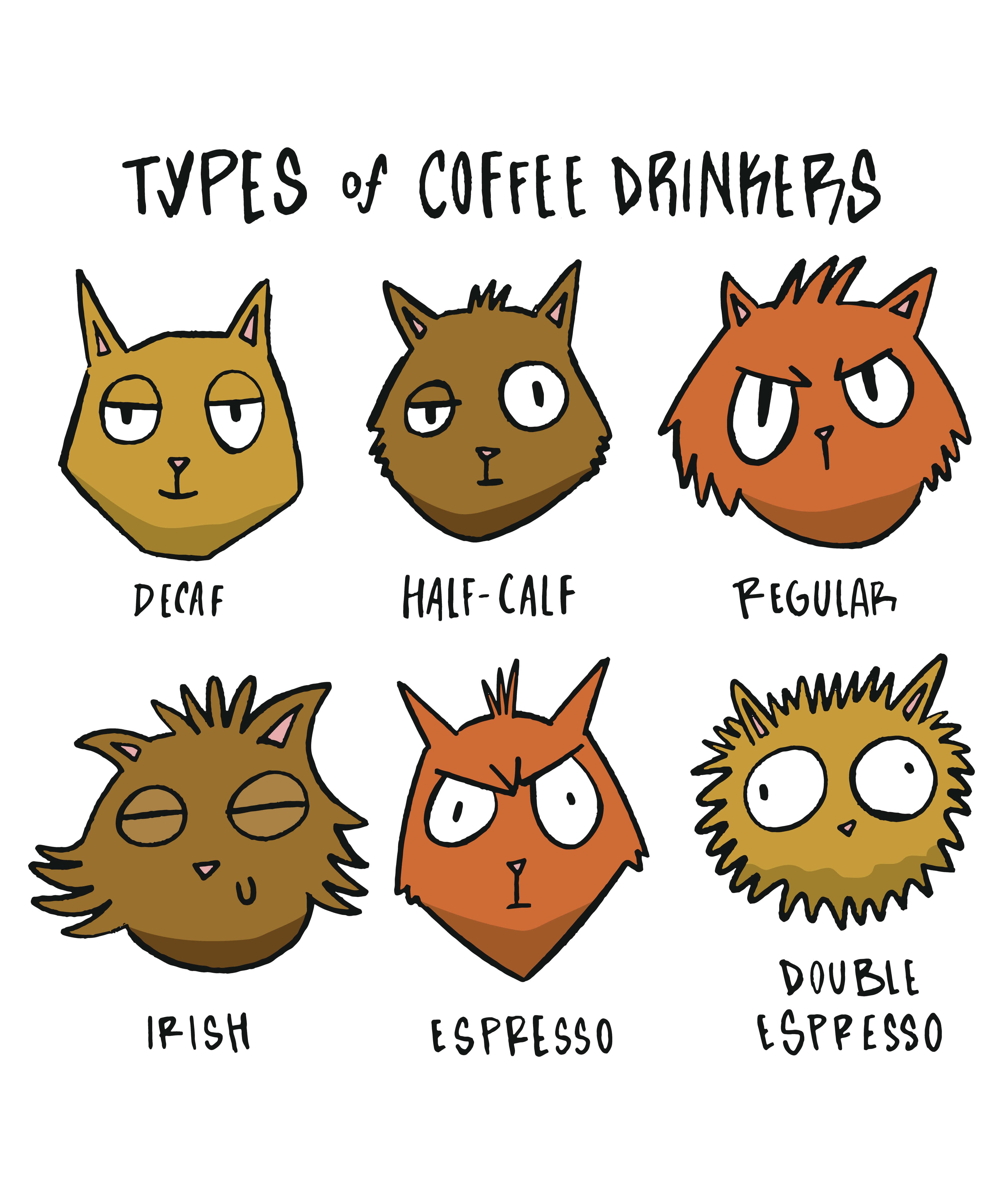 Types Of Coffee Drinkers T-Shirt