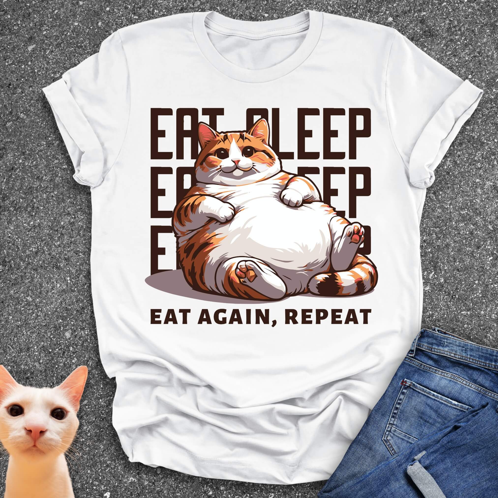 Eat Sleep Eat Again Repeat T-Shirt