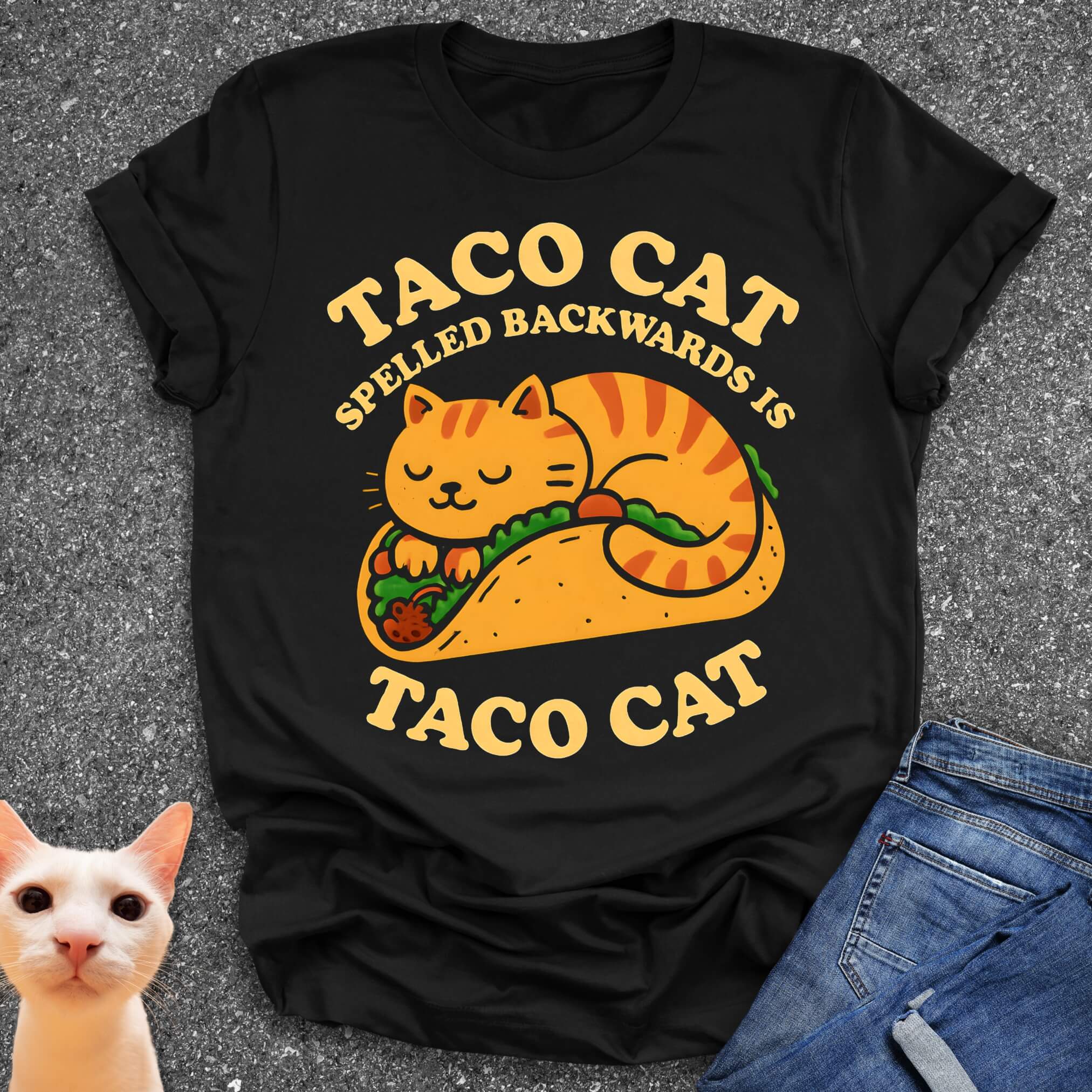 Taco Cat Spelled Backwards Is Taco Cat T-Shirt