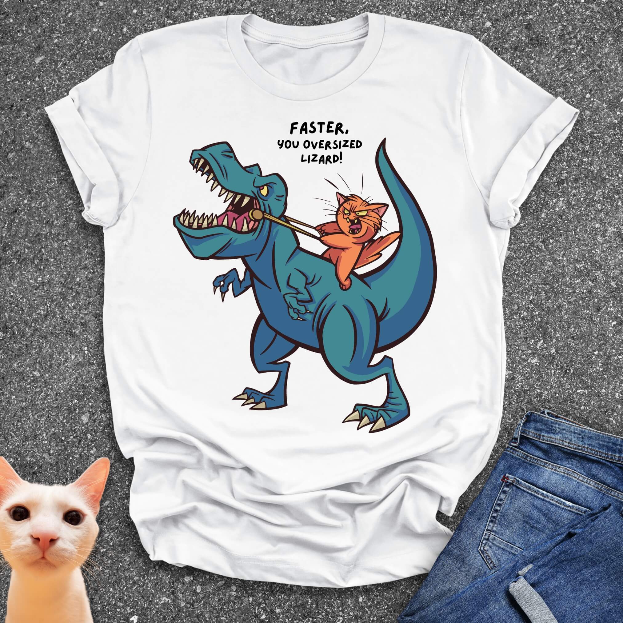 Faster You Oversized Lizard T-Shirt