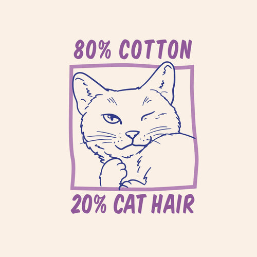 80% Cotton 20% Cat Hair T-Shirt