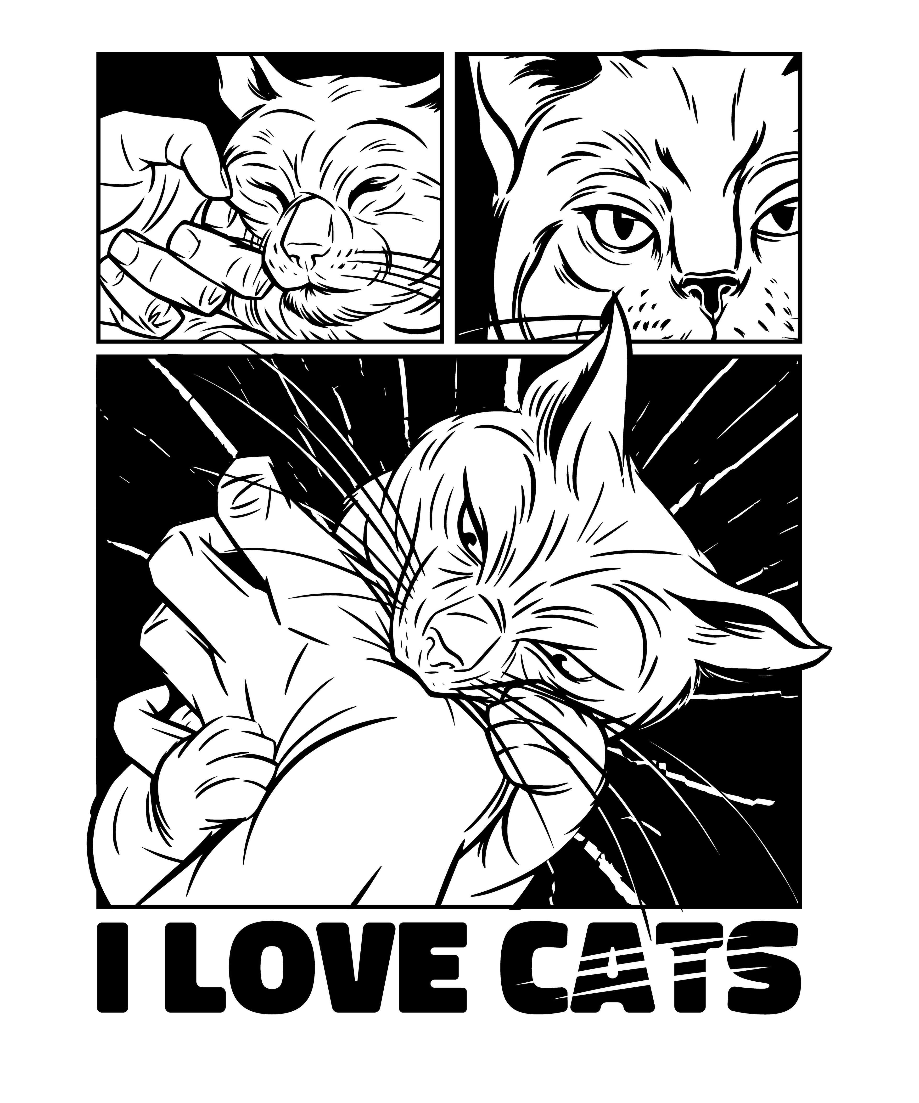 I Love Cats T-Shirt