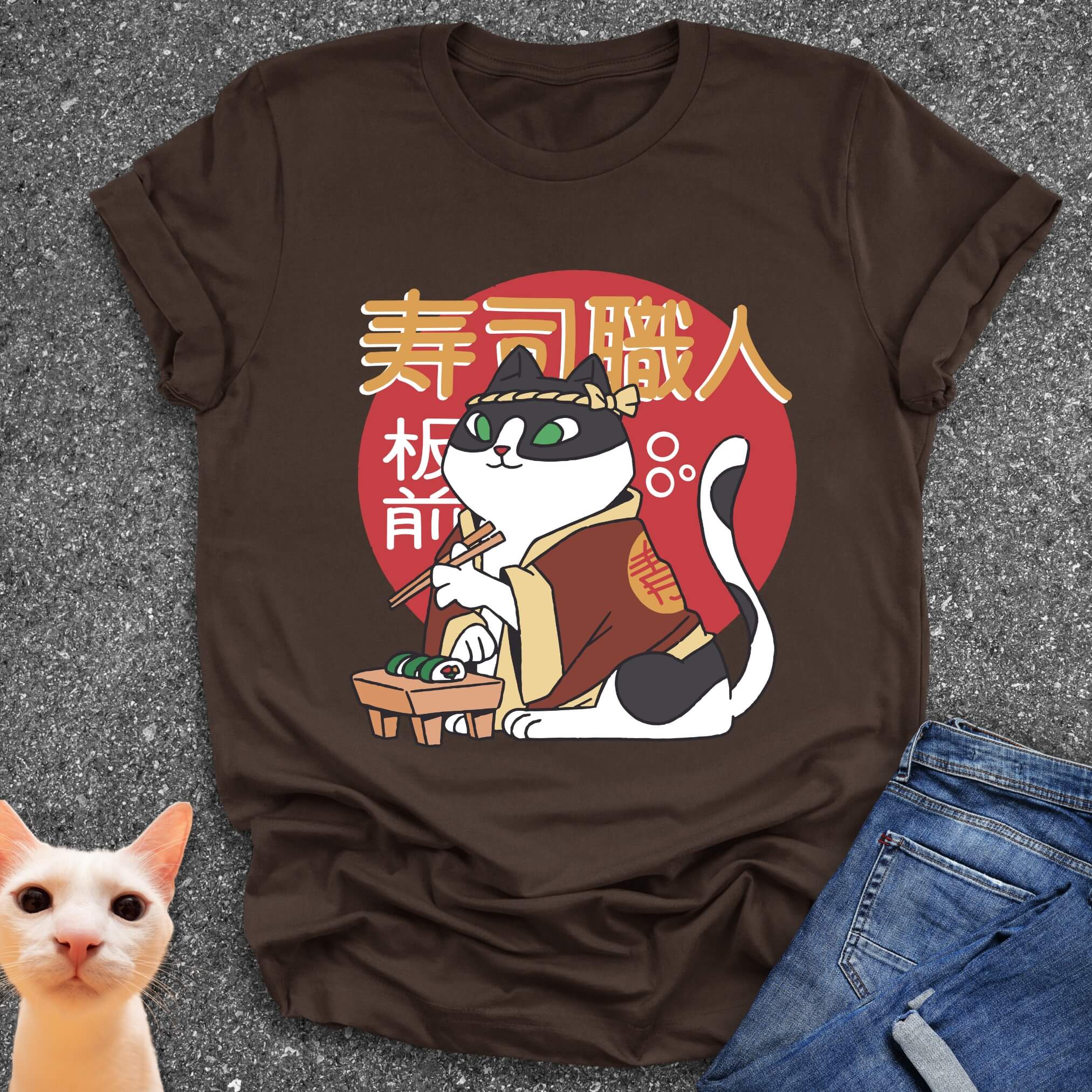 Cat Sushi Chef T-Shirt