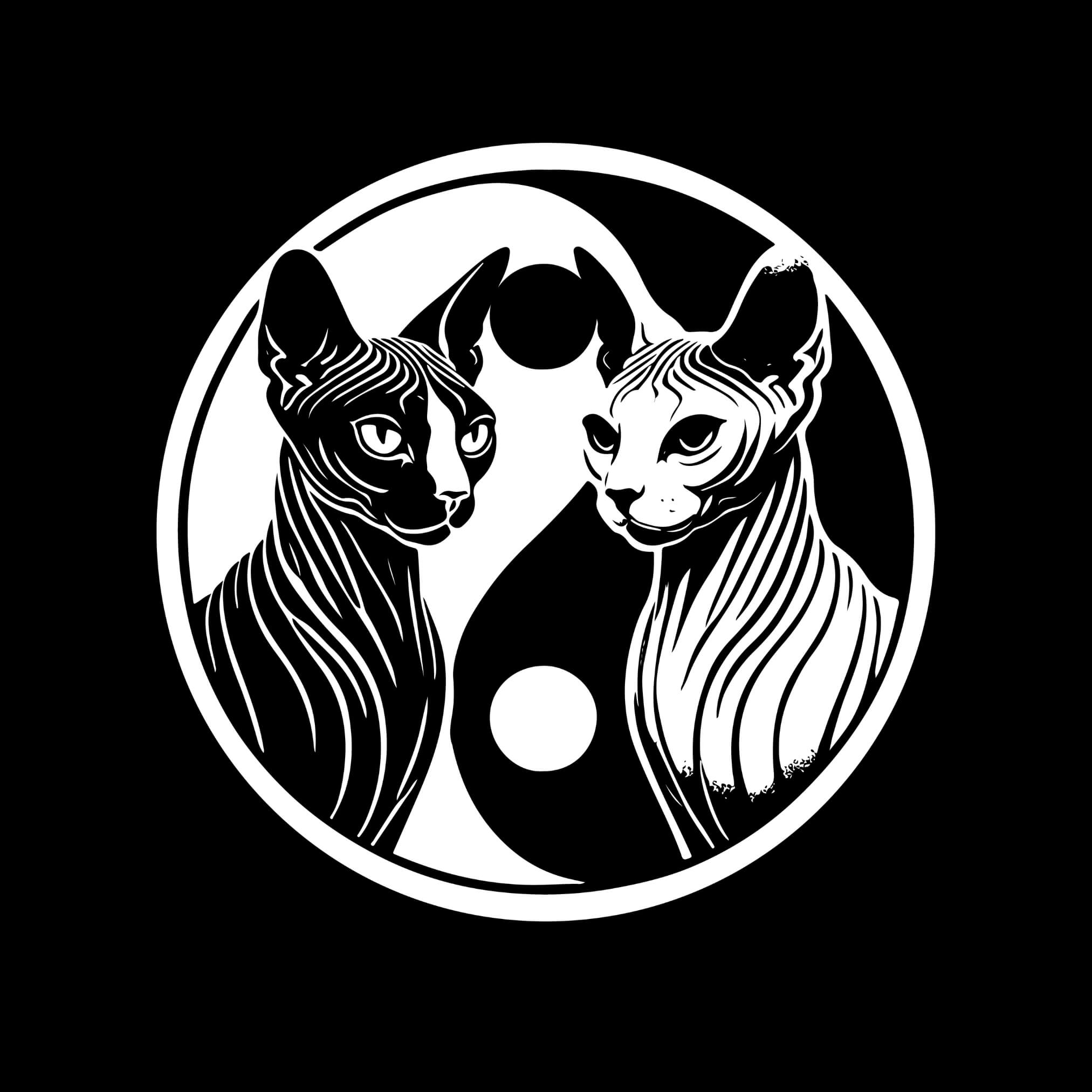 Yin Yang Cats T-Shirt
