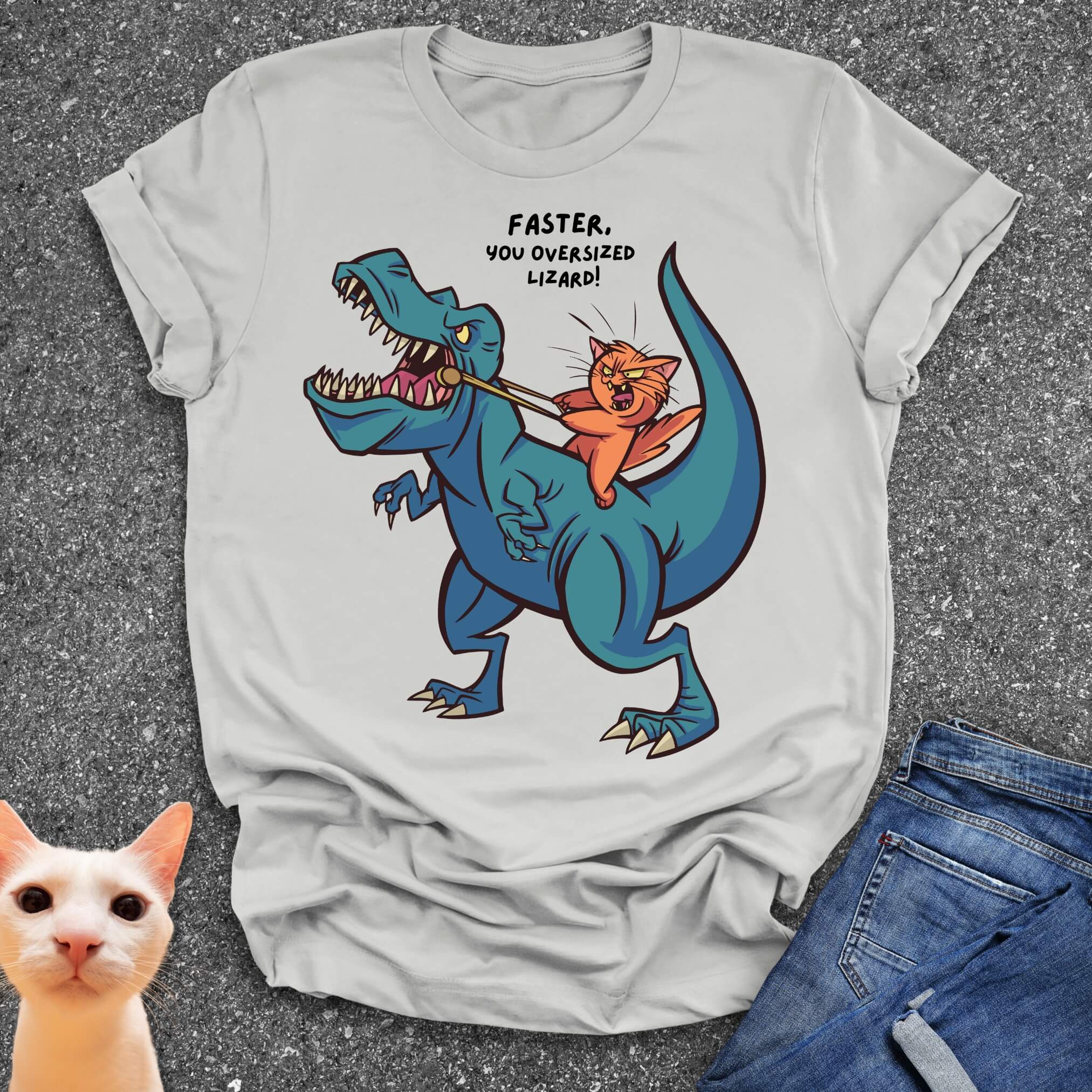 Faster You Oversized Lizard T-Shirt