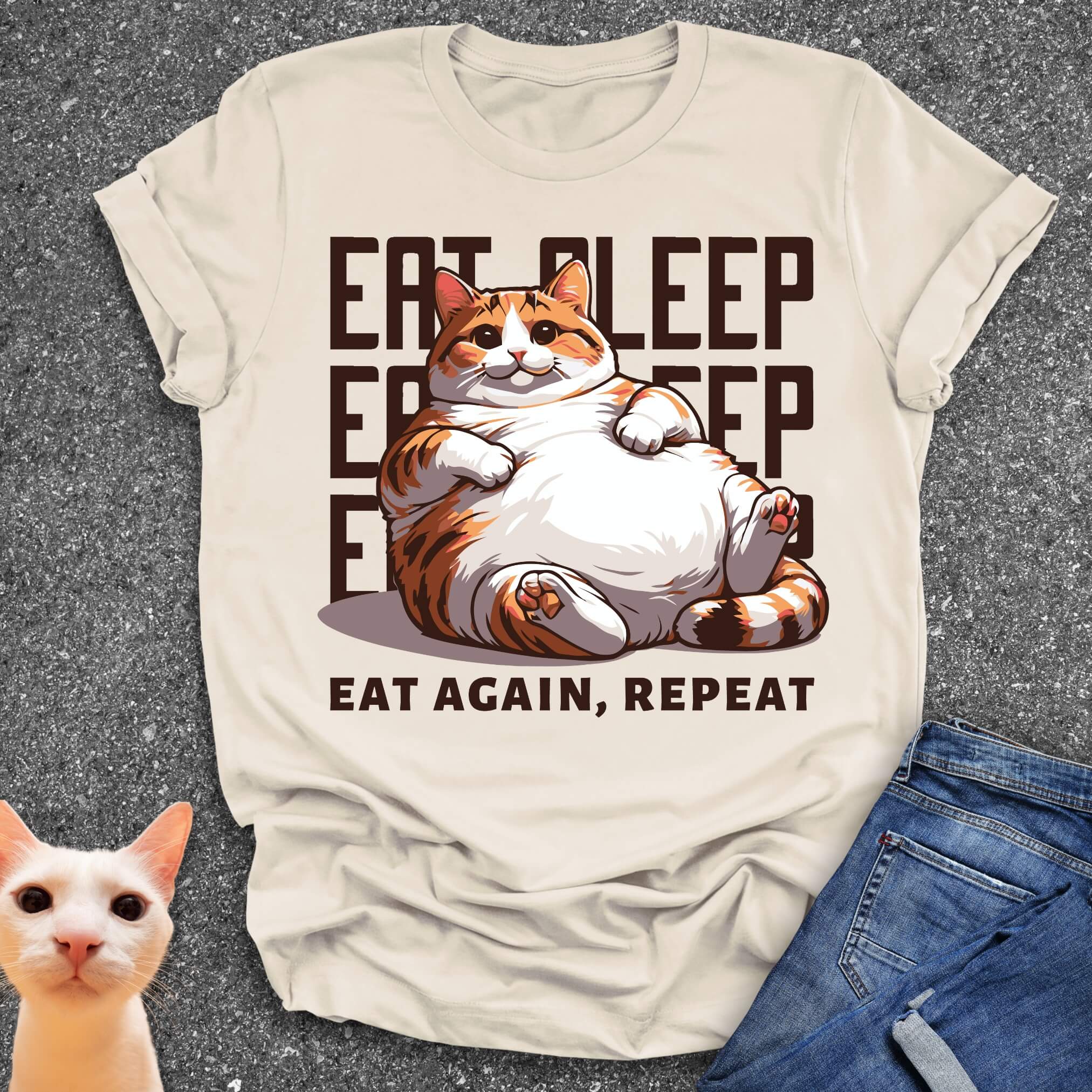 Eat Sleep Eat Again Repeat T-Shirt