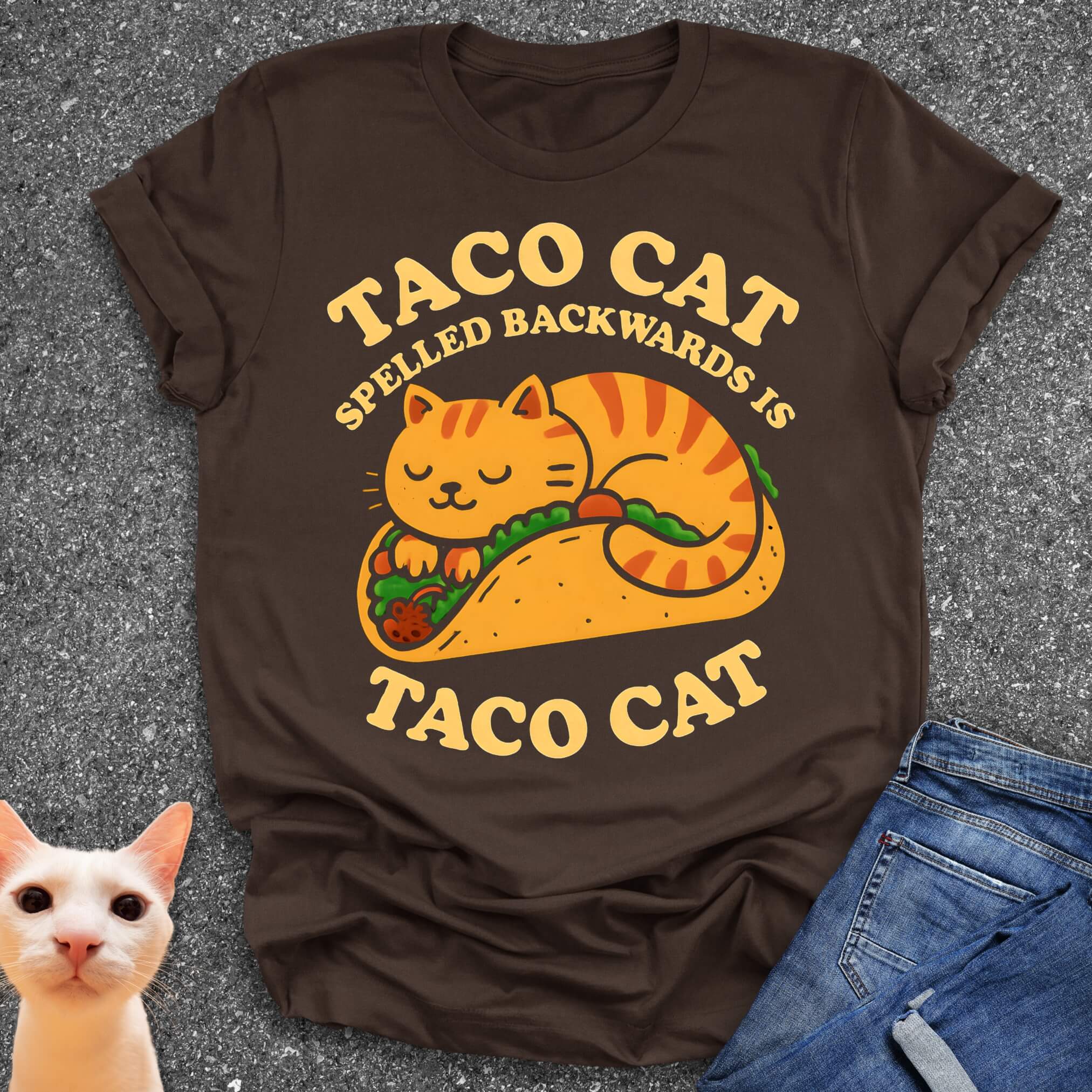 Taco Cat Spelled Backwards Is Taco Cat T-Shirt