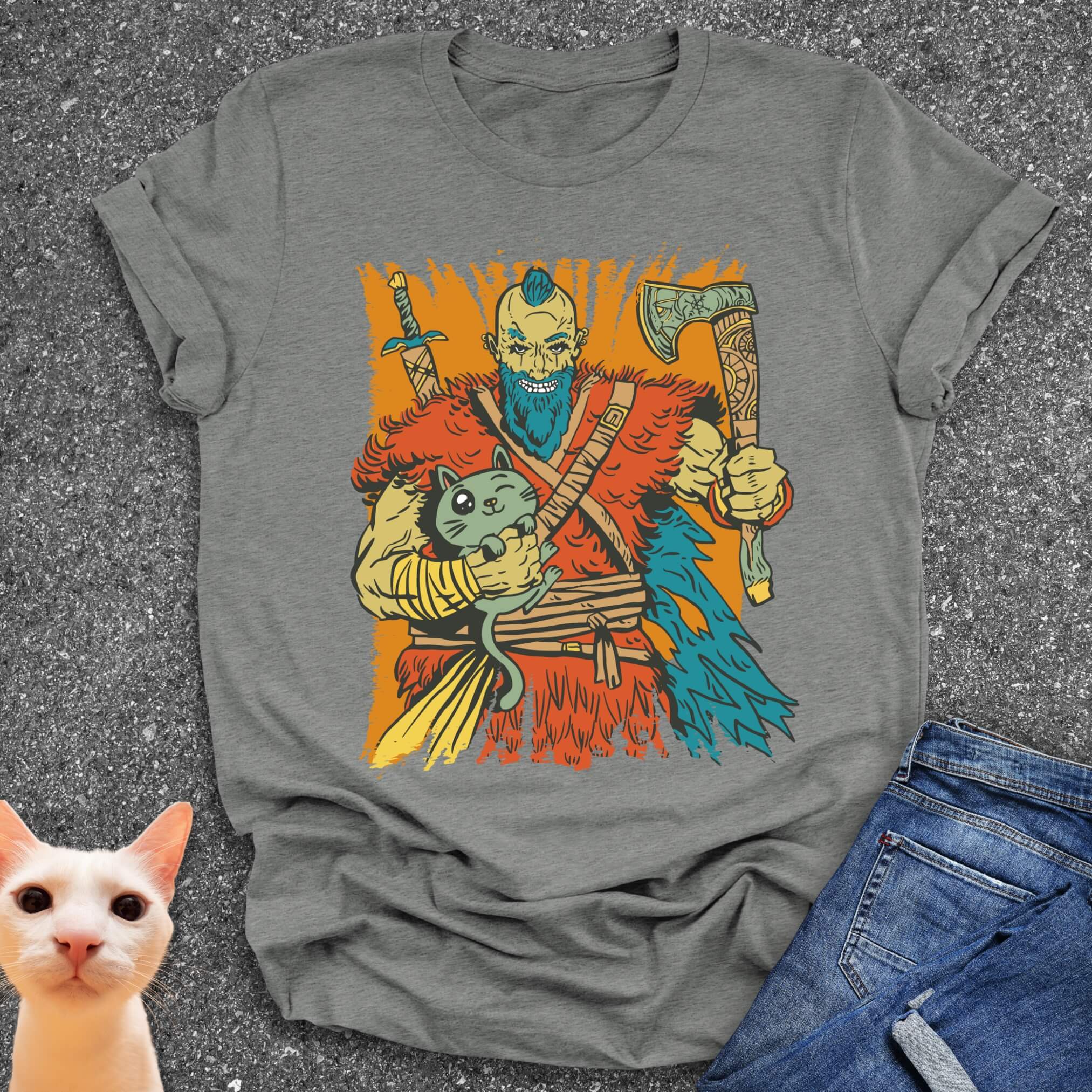 Viking & Cat T-Shirt