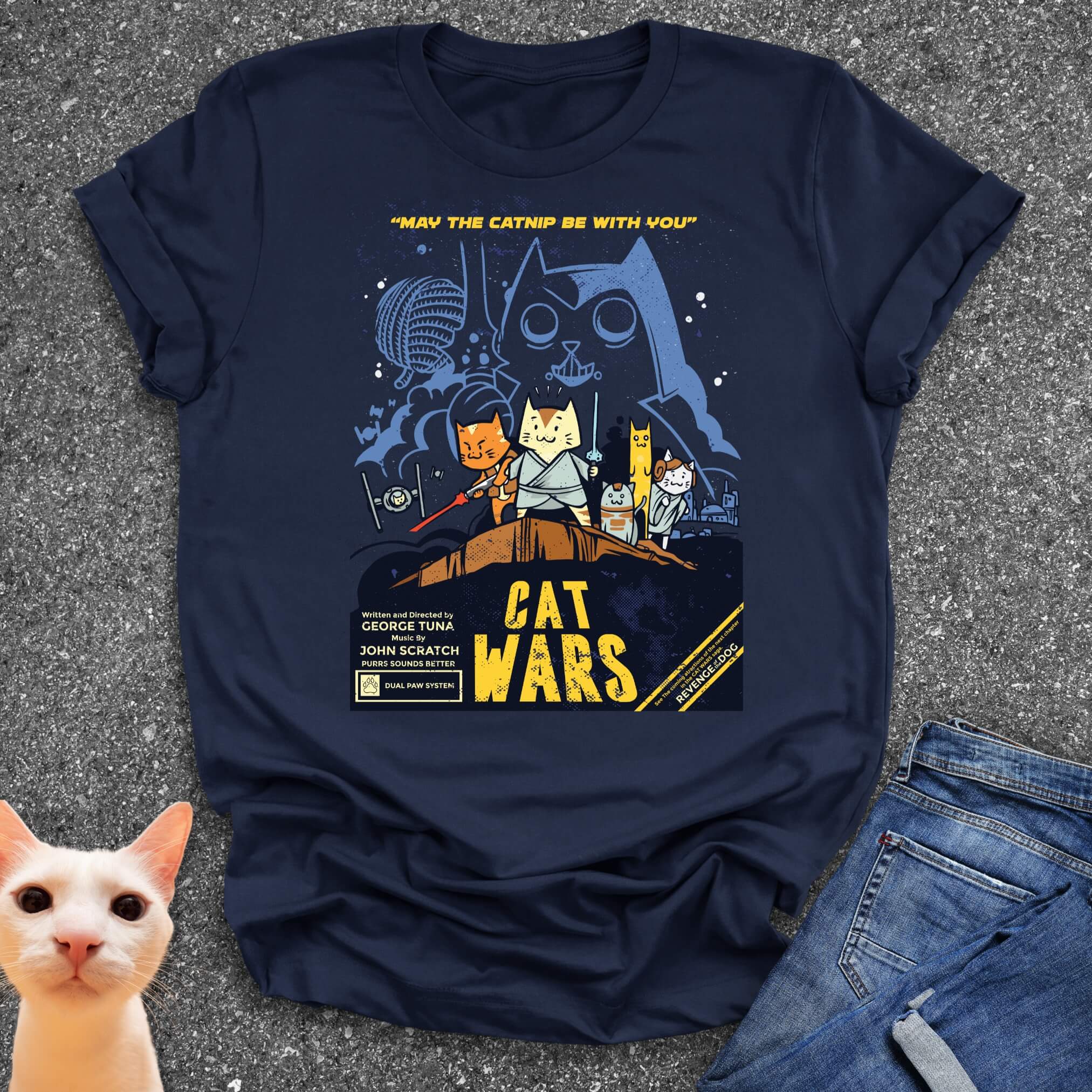 Cat Wars - May The Catnip Be With You T-Shirt