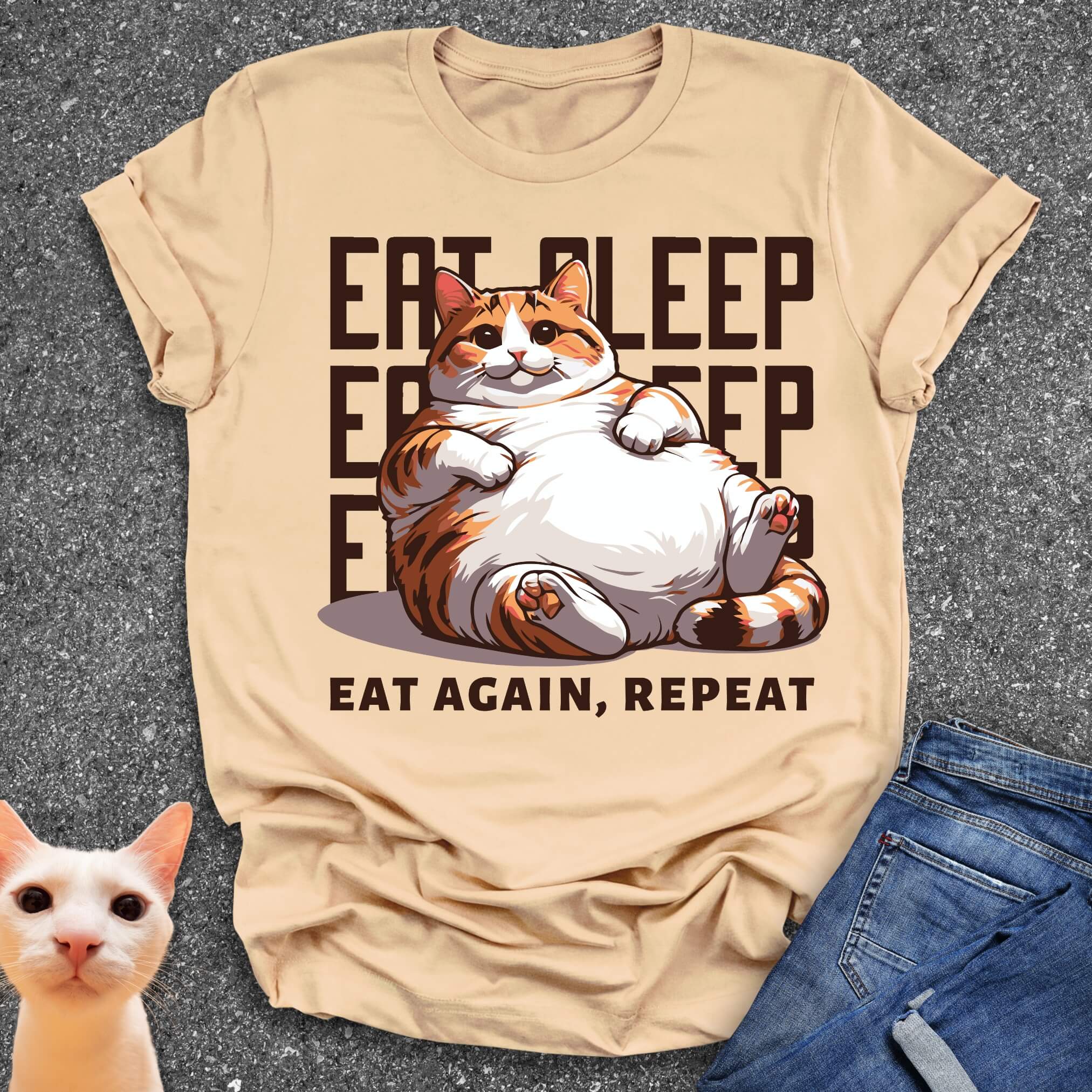 Eat Sleep Eat Again Repeat T-Shirt