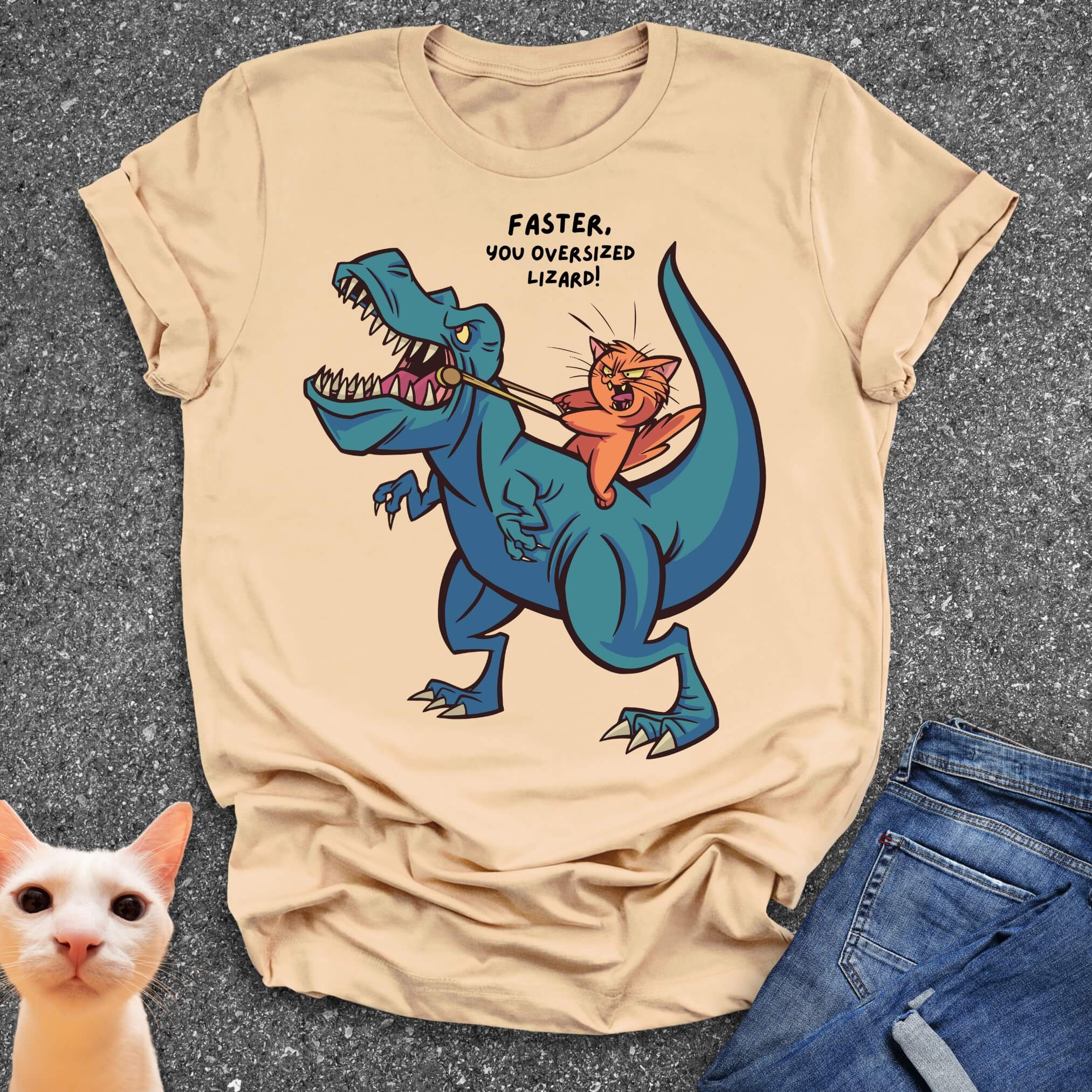Faster You Oversized Lizard T-Shirt