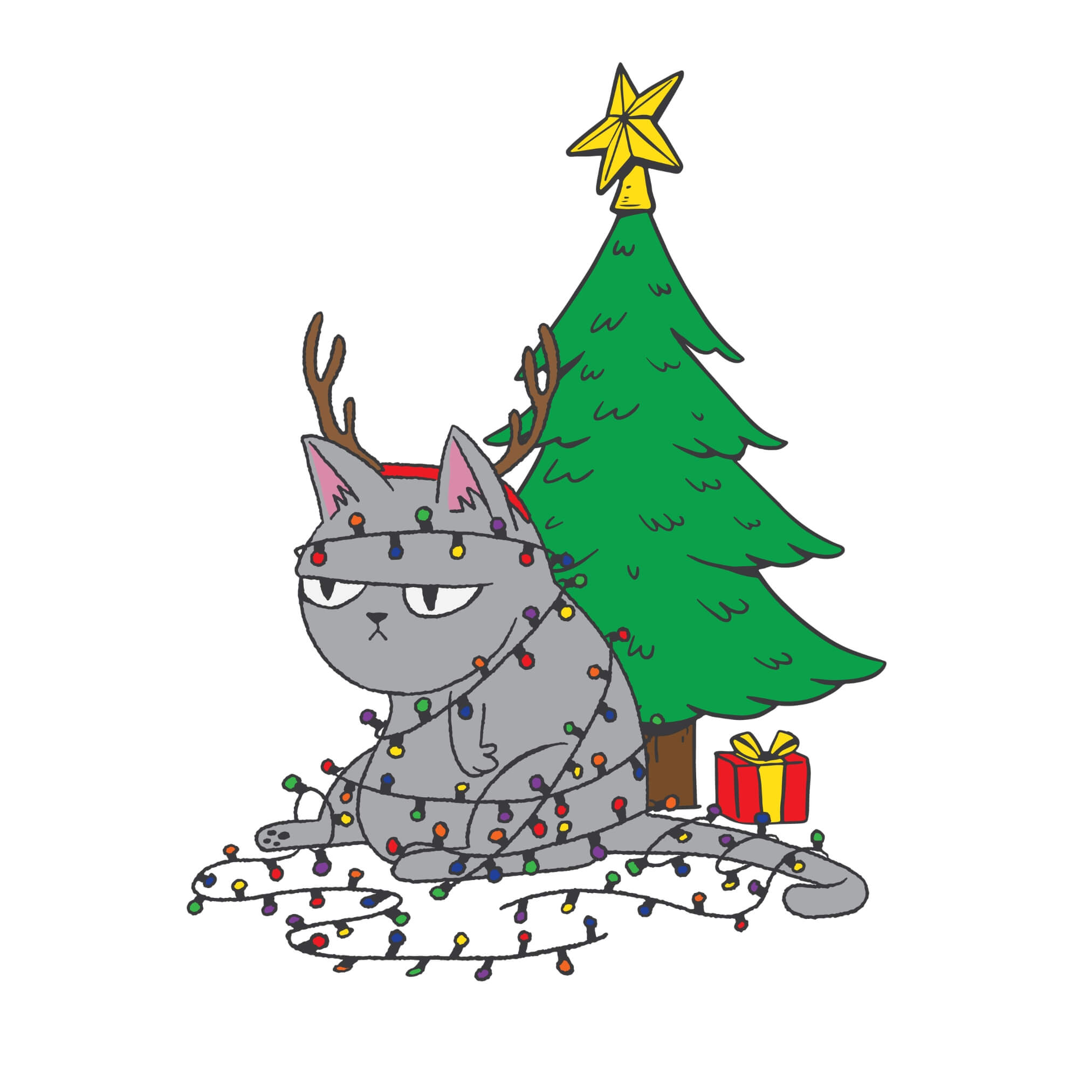 Tangled Cat T-Shirt