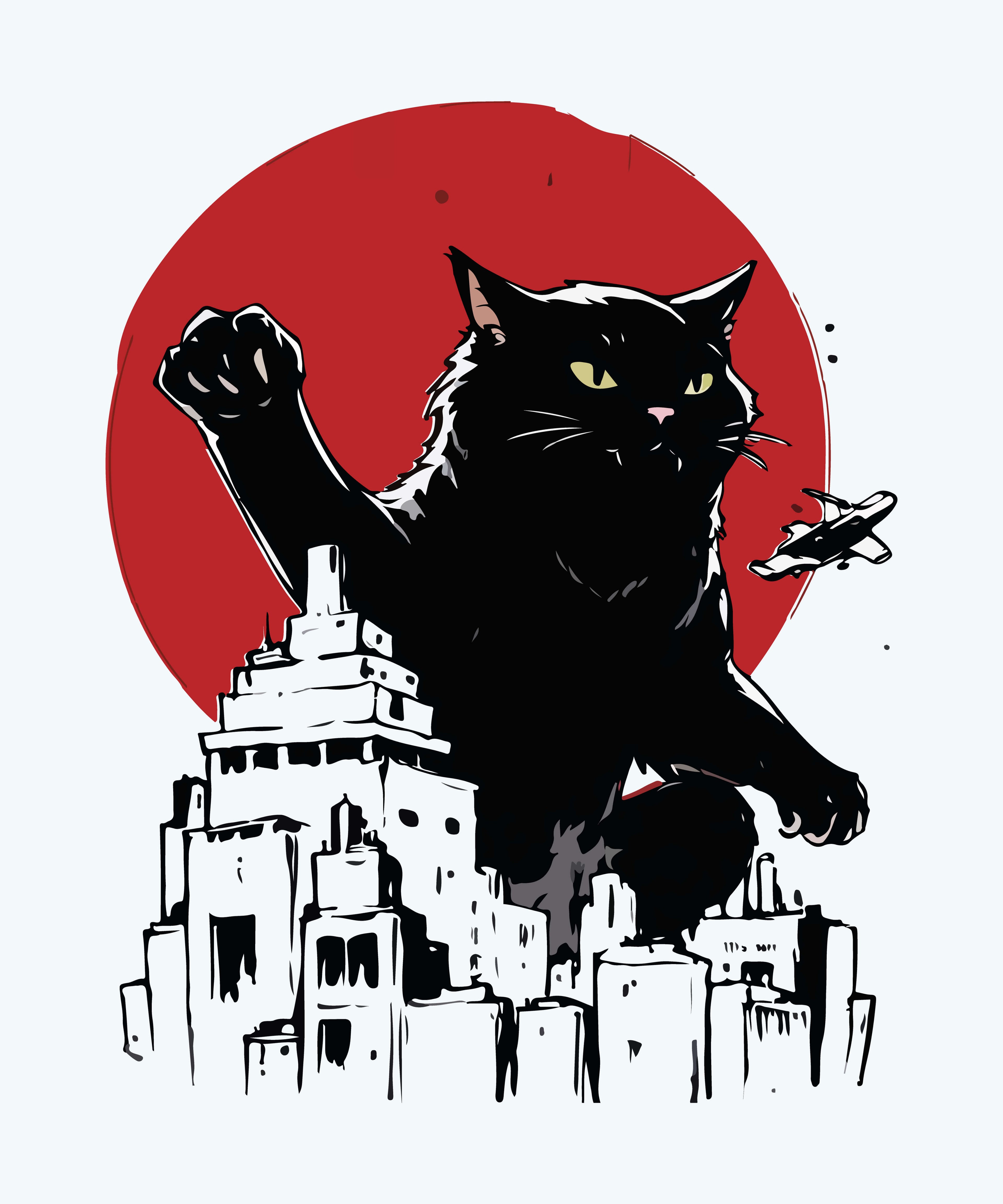 Catzilla City T-Shirt
