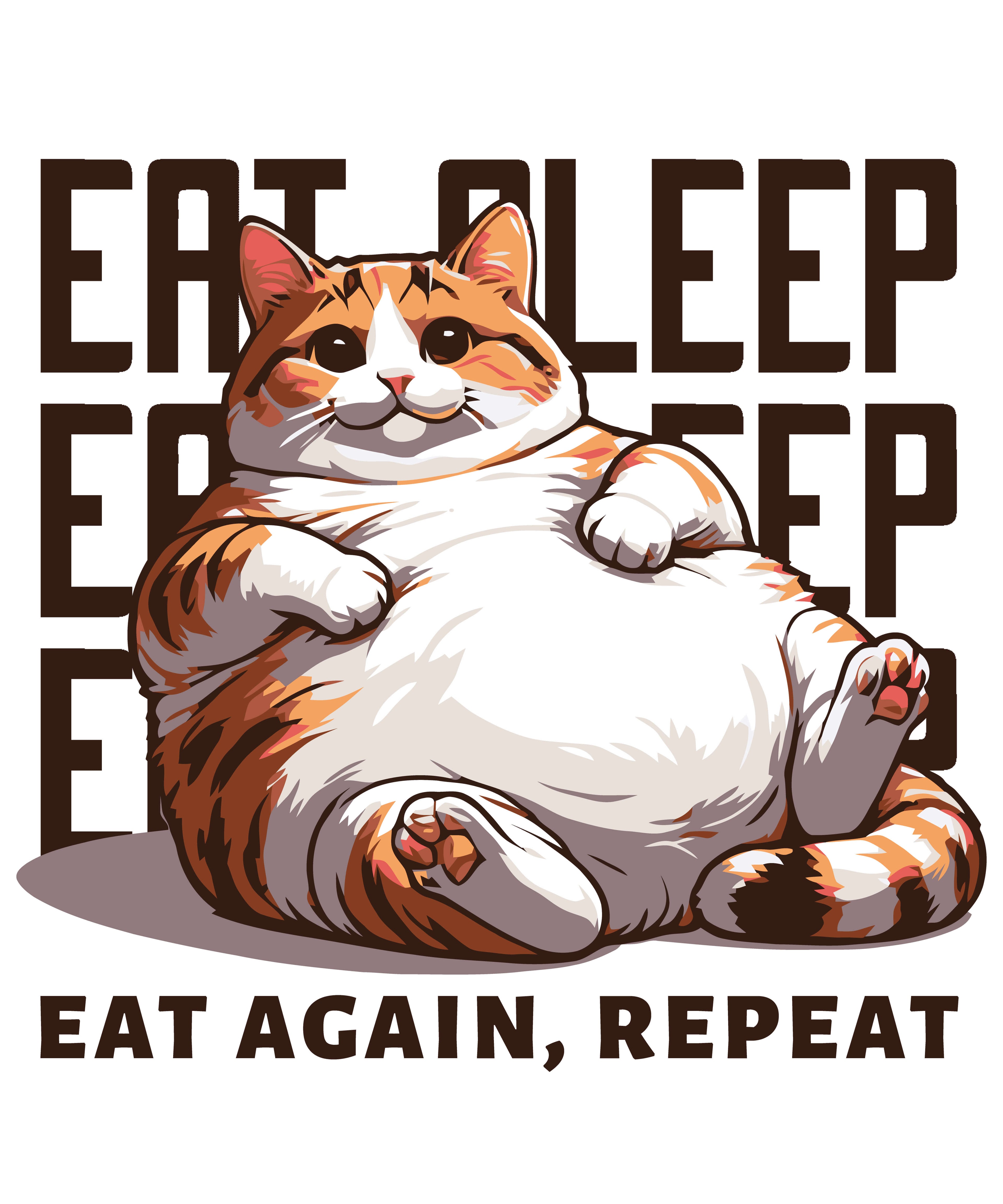 Eat Sleep Eat Again Repeat T-Shirt