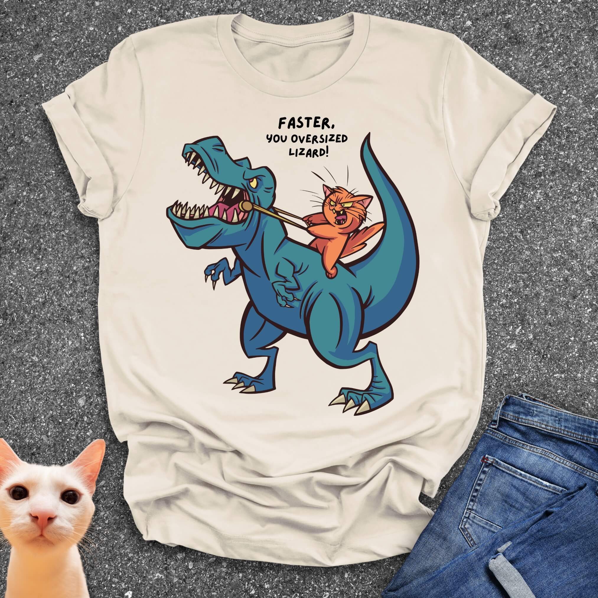 Faster You Oversized Lizard T-Shirt