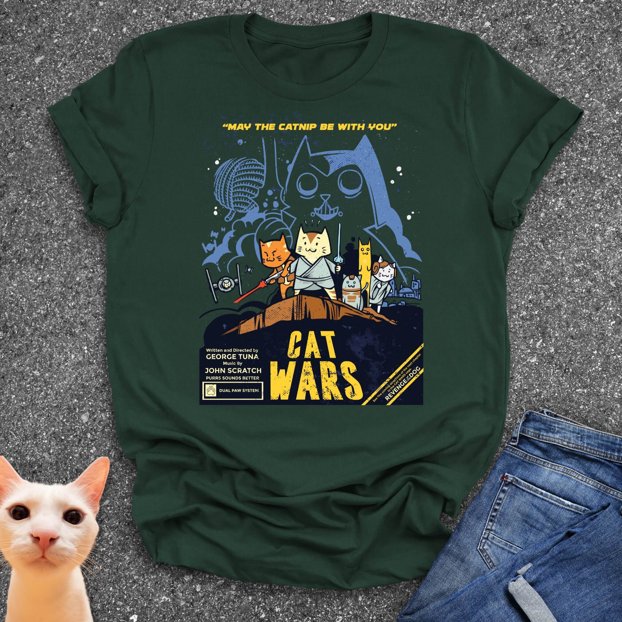Cat Wars - May The Catnip Be With You T-Shirt