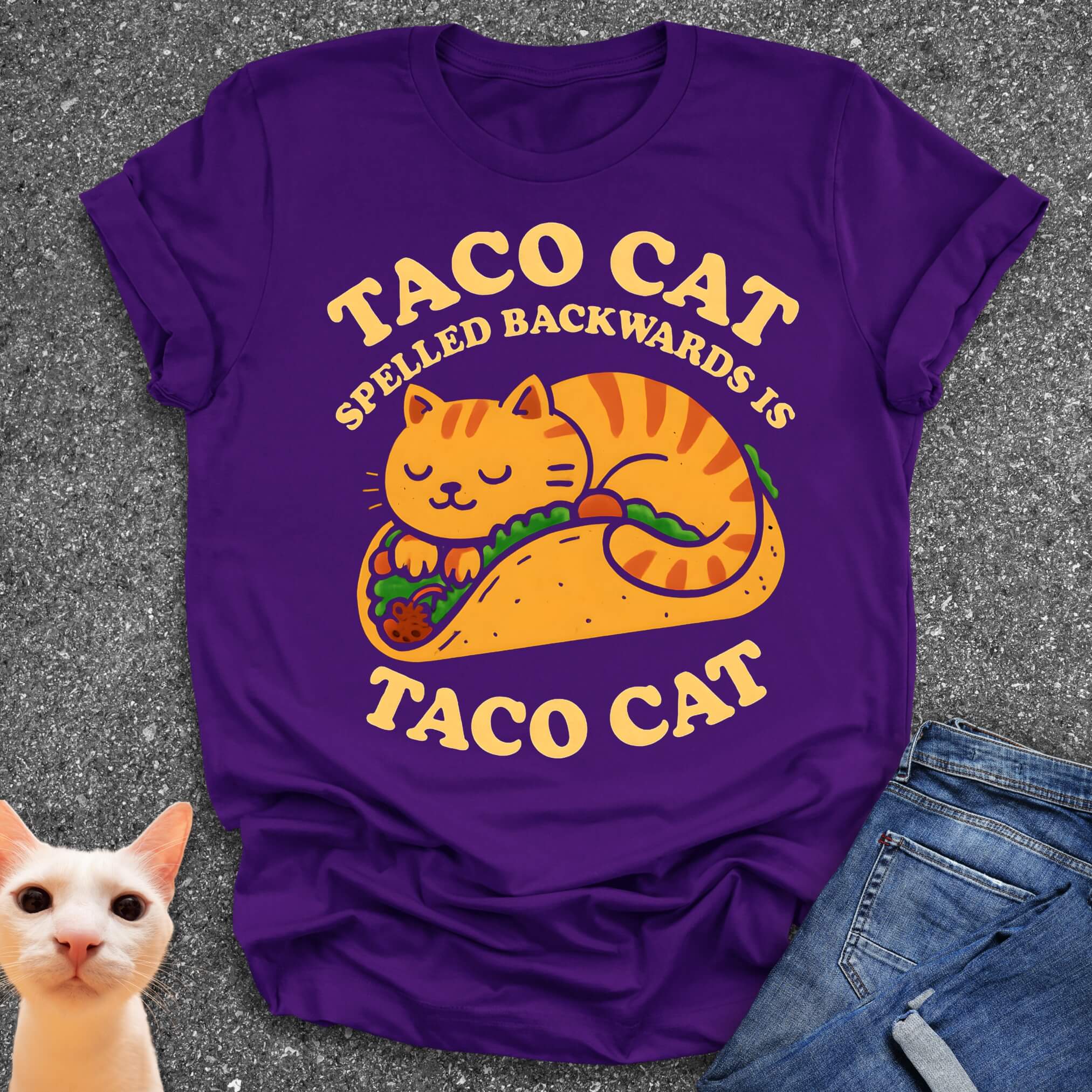 Taco Cat Spelled Backwards Is Taco Cat T-Shirt
