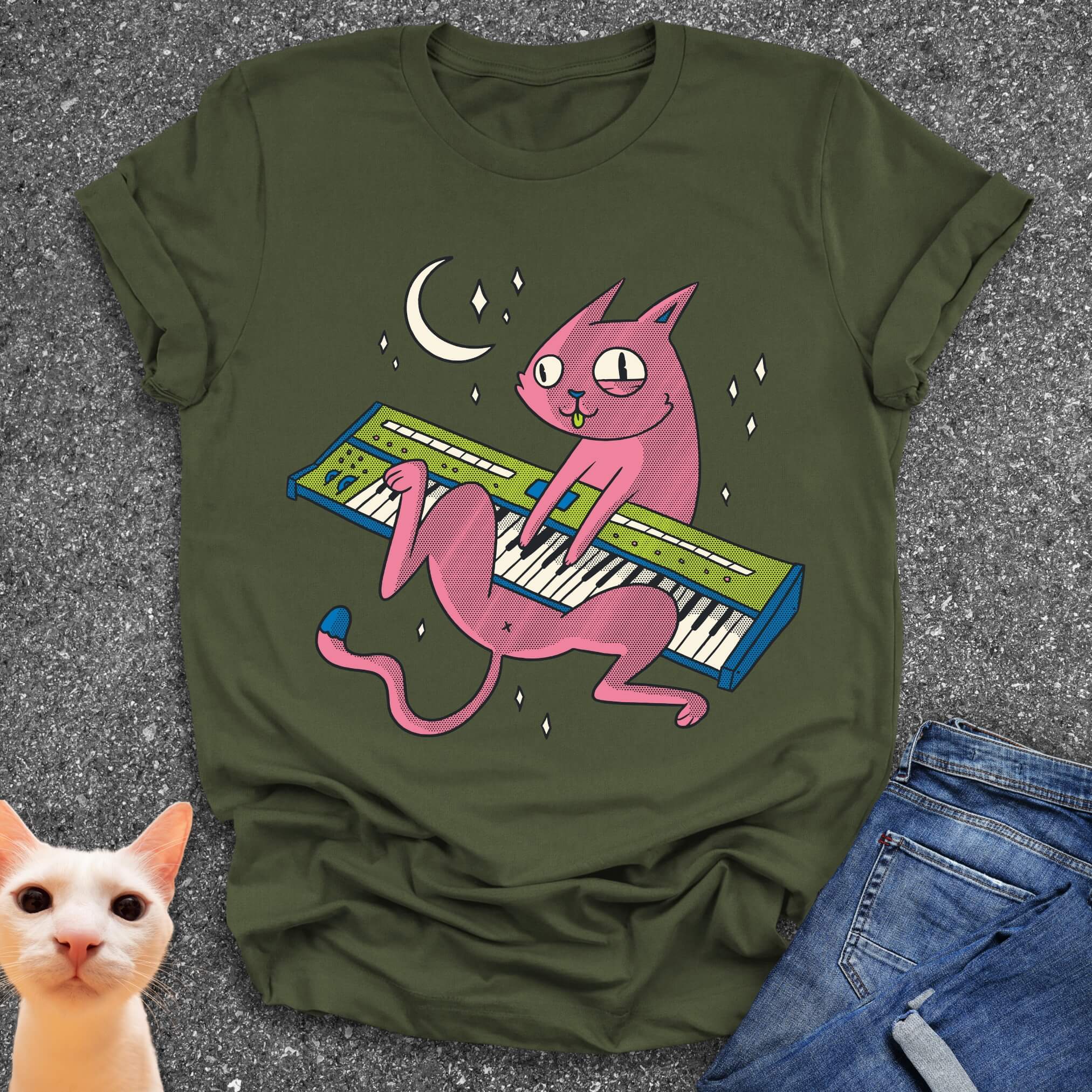Cat Synth T-Shirt