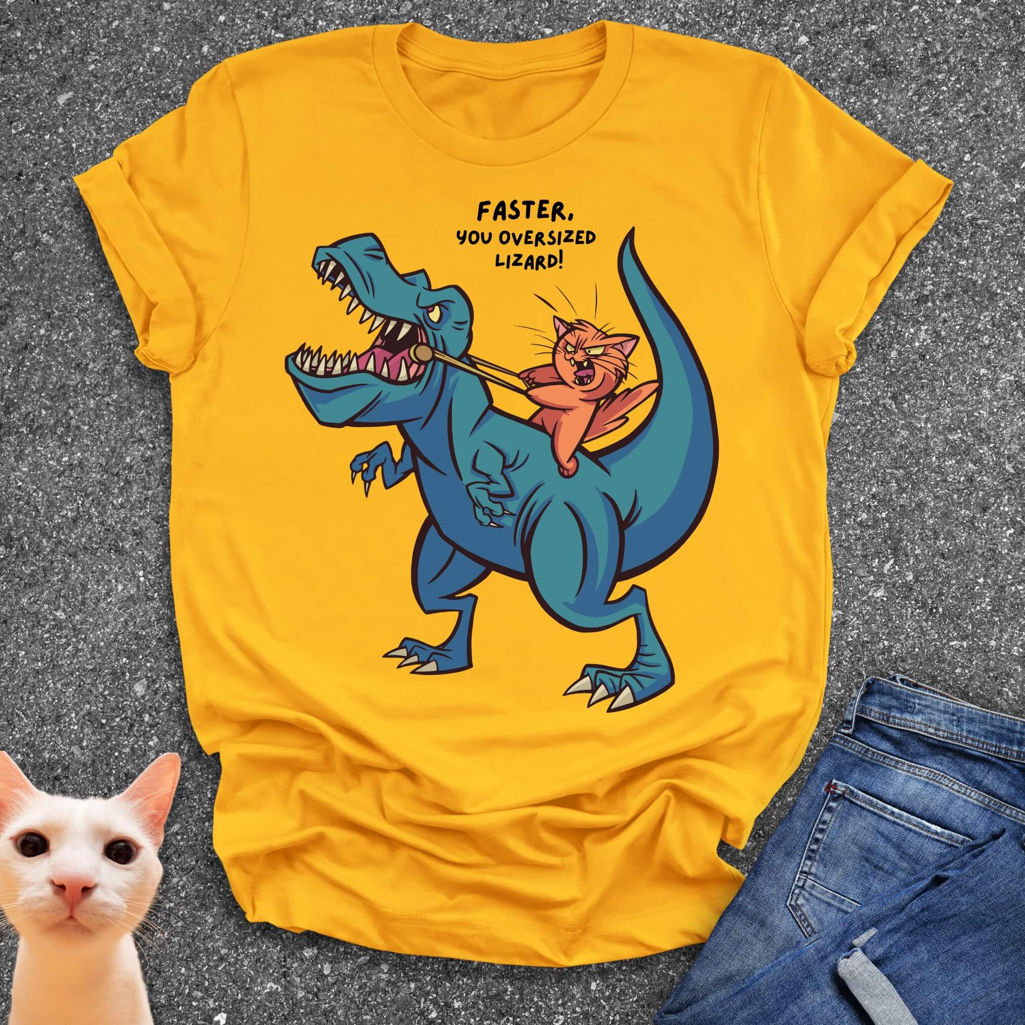 Faster You Oversized Lizard T-Shirt