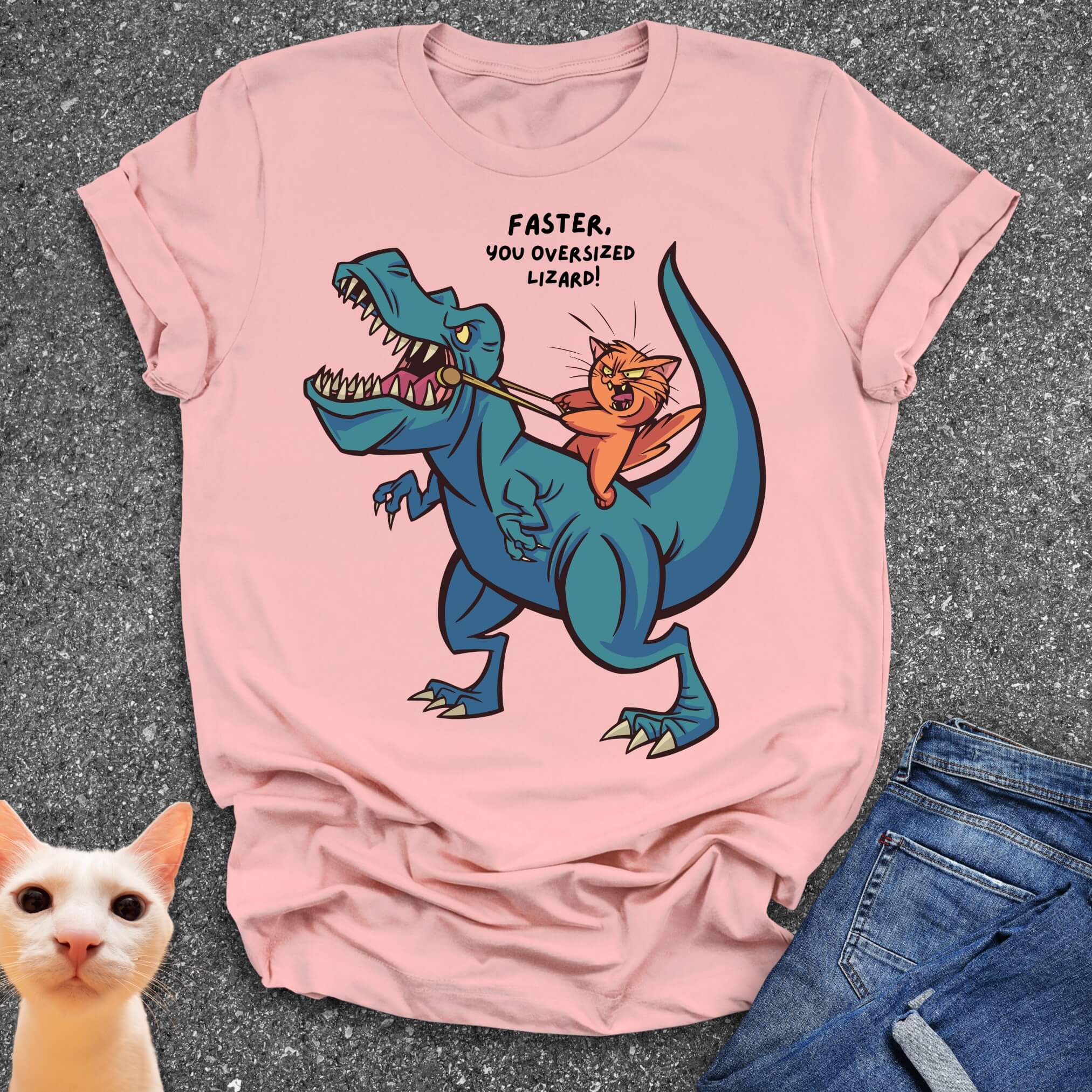 Faster You Oversized Lizard T-Shirt