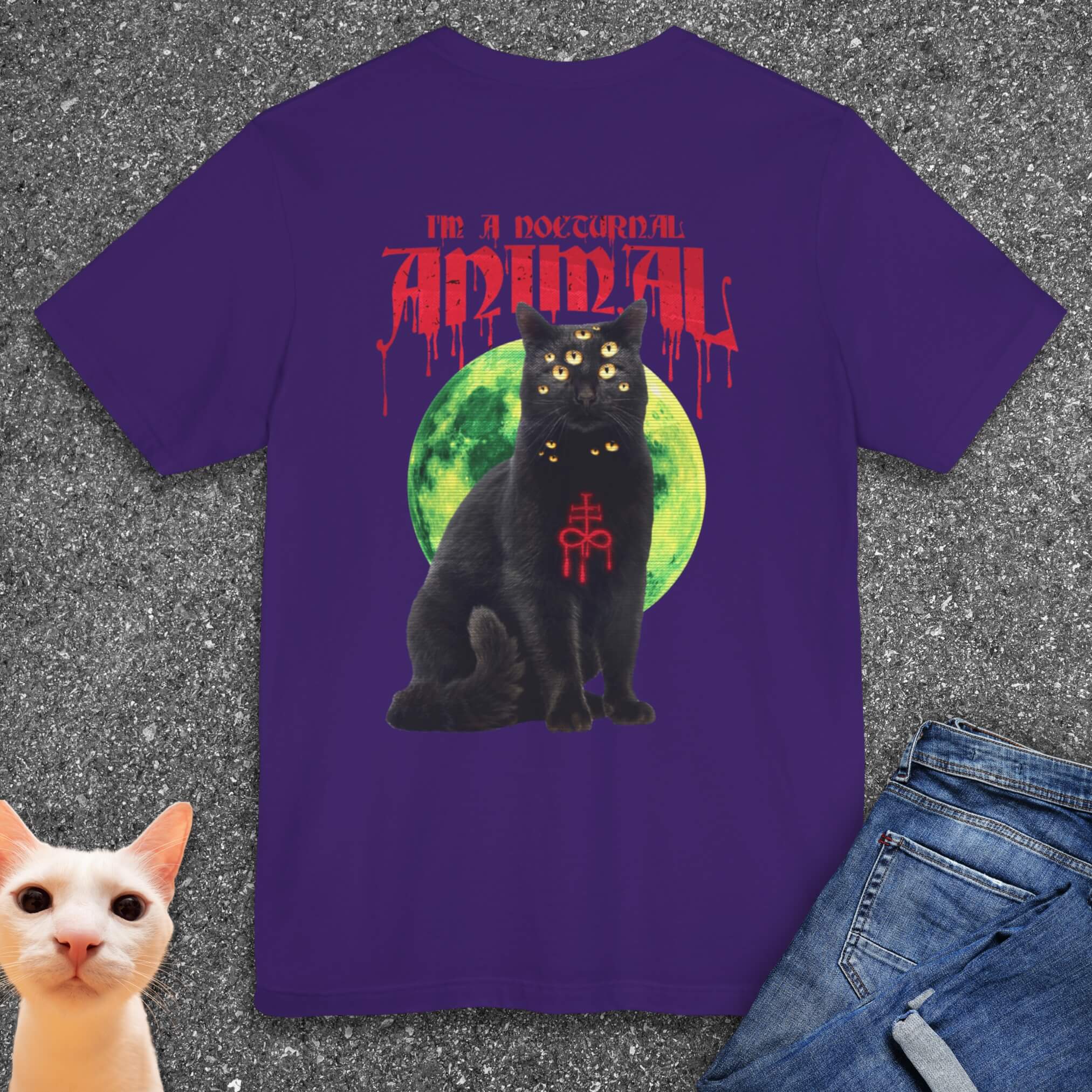 I'm A Nocturnal Animal T-Shirt (Back Design)