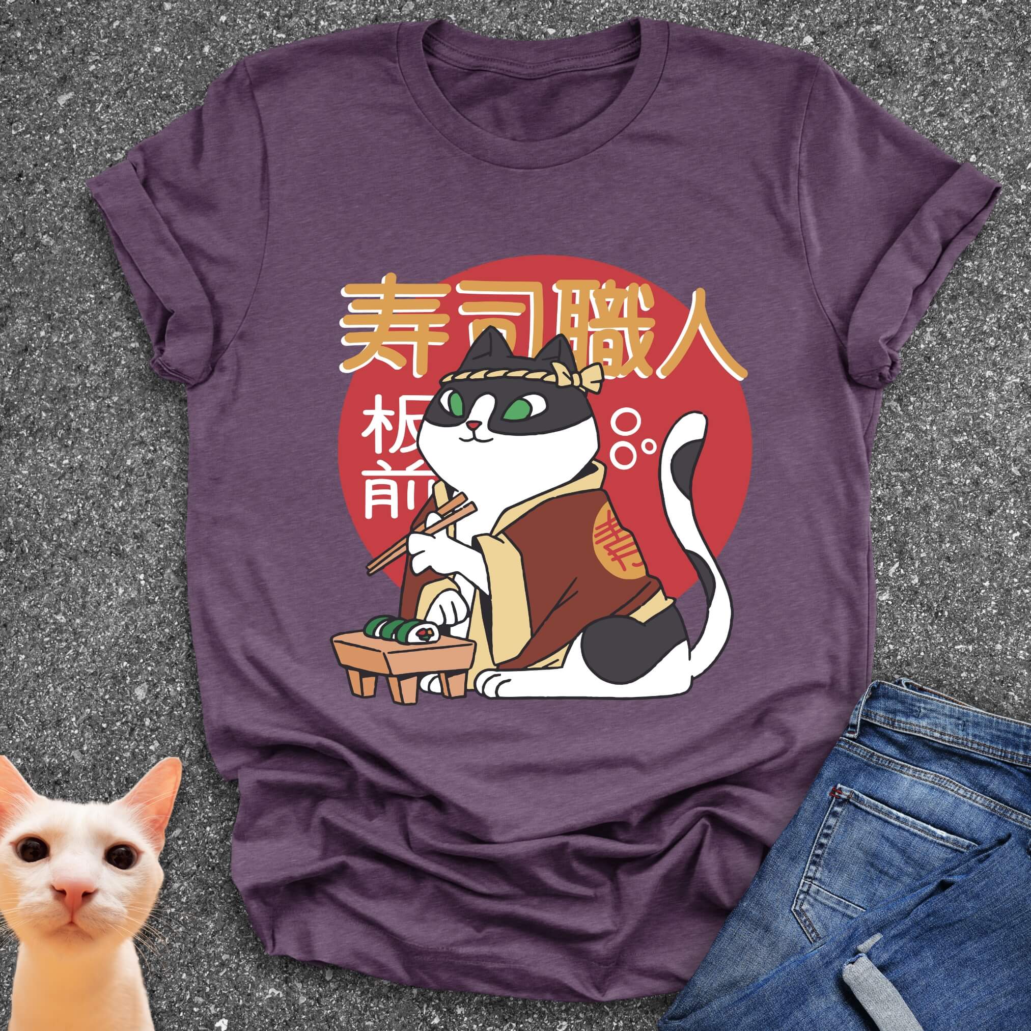 Cat Sushi Chef T-Shirt