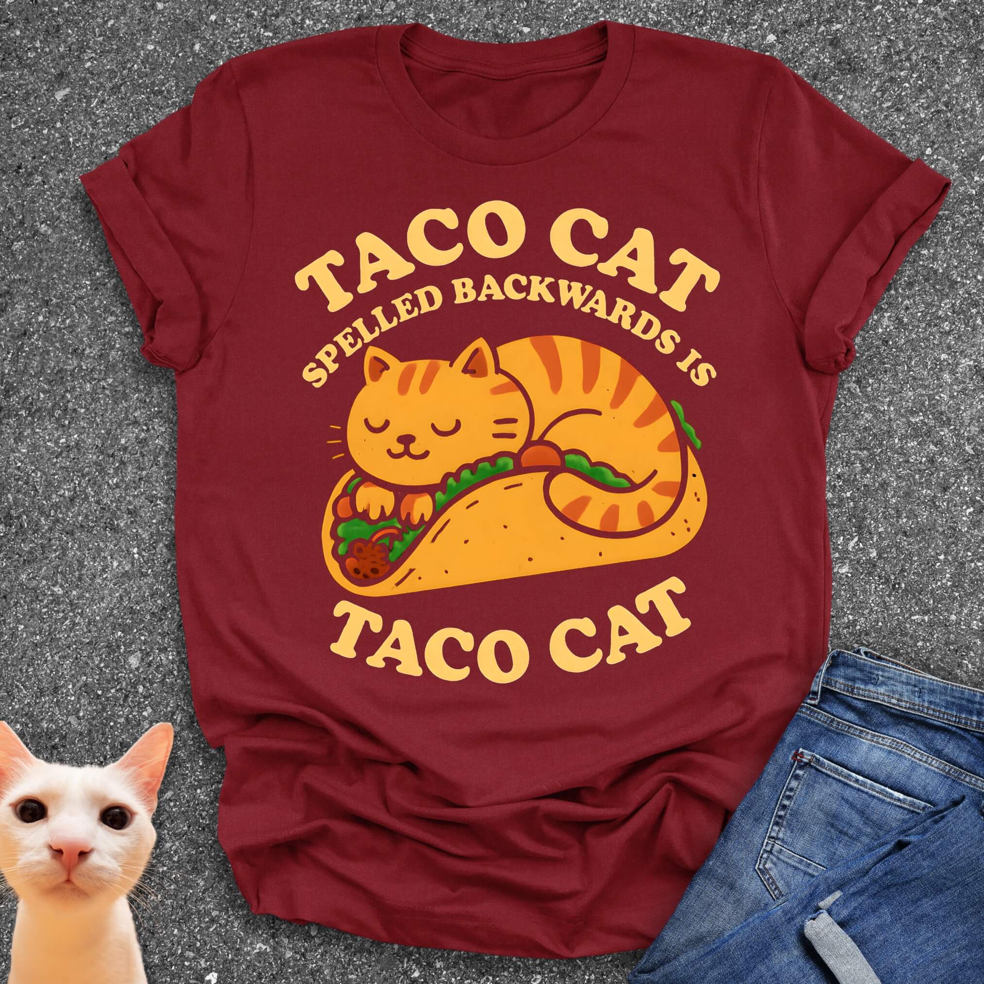 Taco Cat Spelled Backwards Is Taco Cat T-Shirt