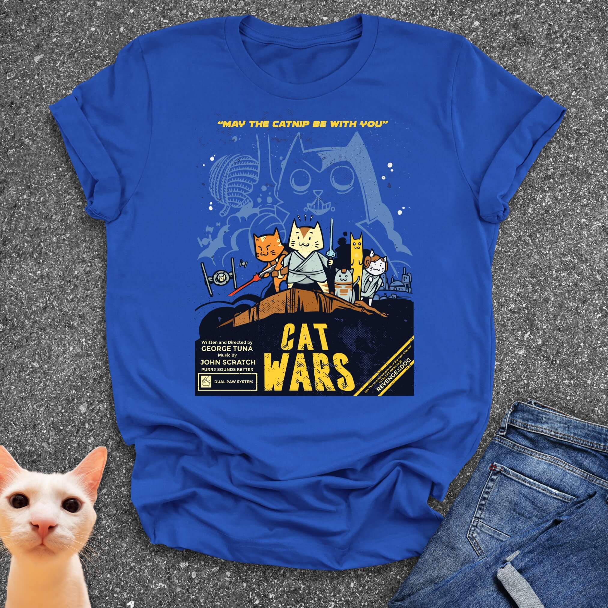 Cat Wars - May The Catnip Be With You T-Shirt