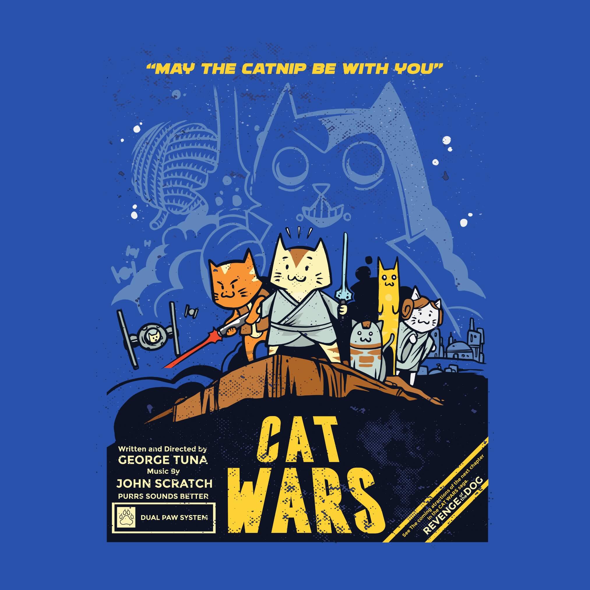 Cat Wars - May The Catnip Be With You T-Shirt