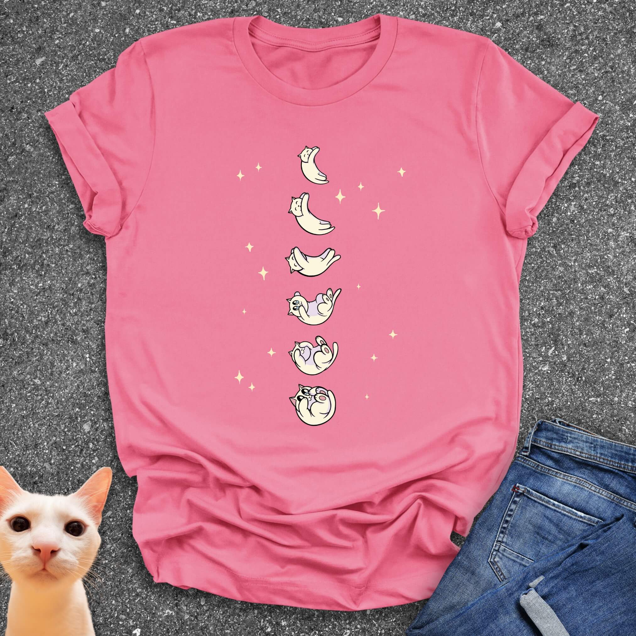 Cat Moon Phases T-Shirt