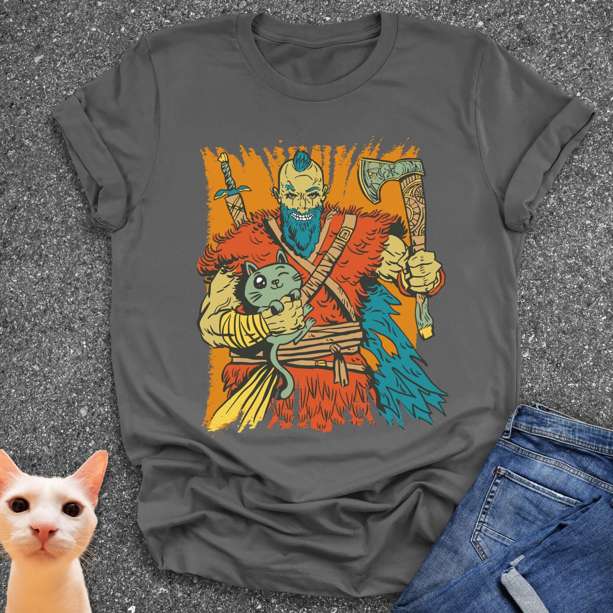 Viking & Cat T-Shirt