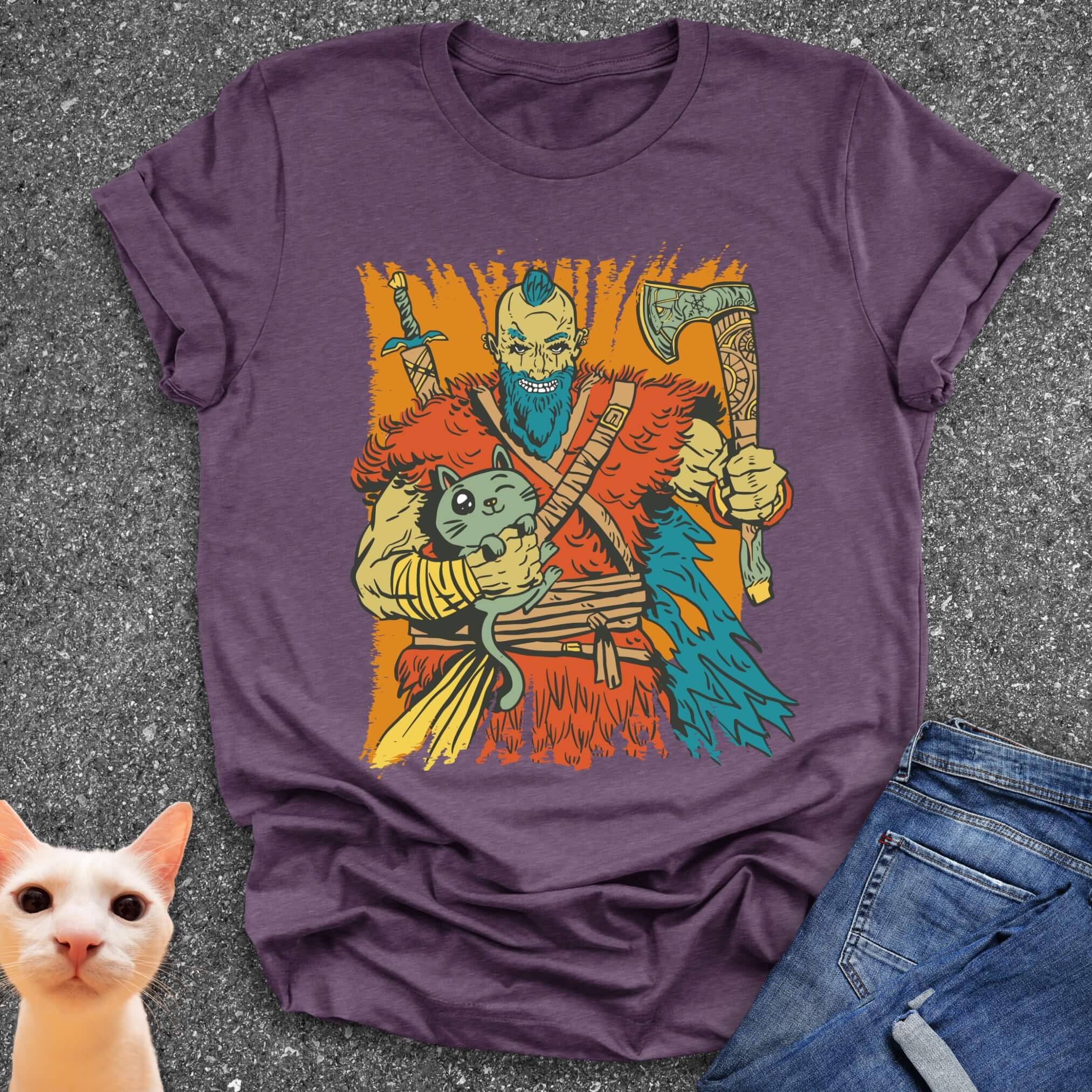 Viking & Cat T-Shirt