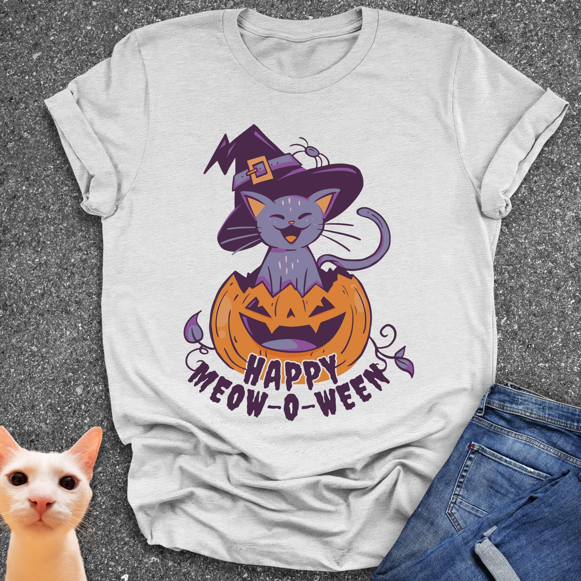 Happy Meow-o-Ween T-Shirt
