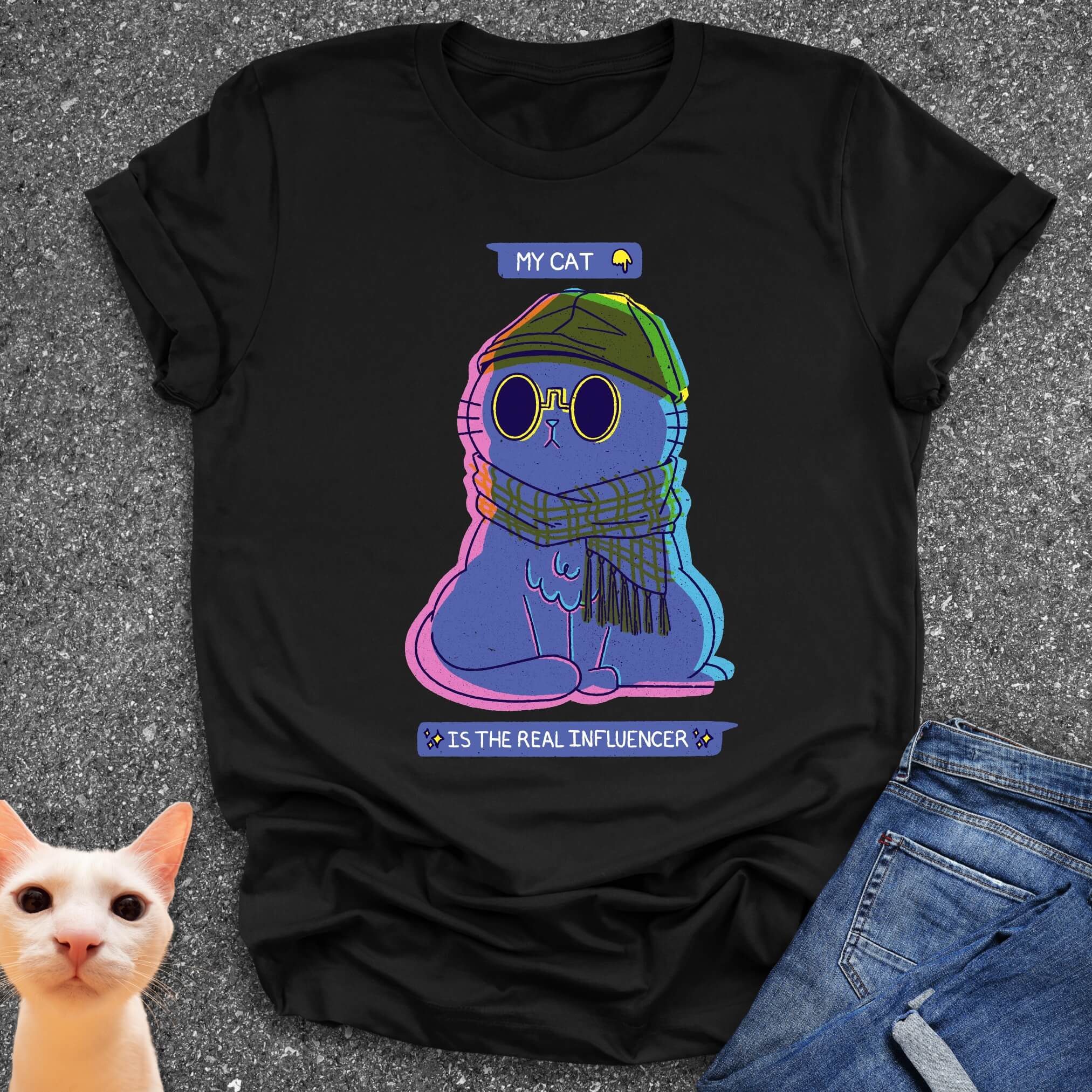 Influencer Cat T-Shirt