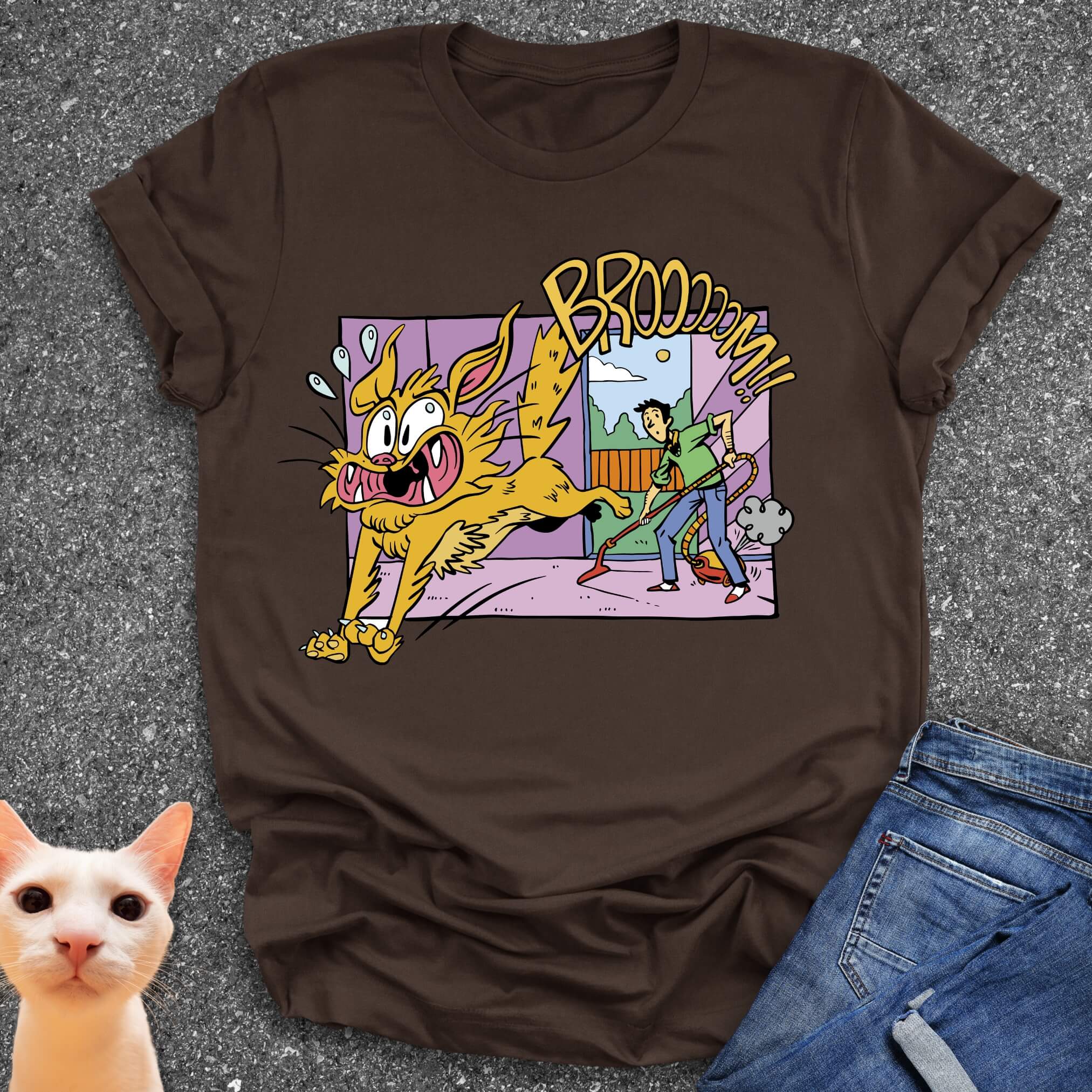 BROOM! Cat Chaos T-Shirt