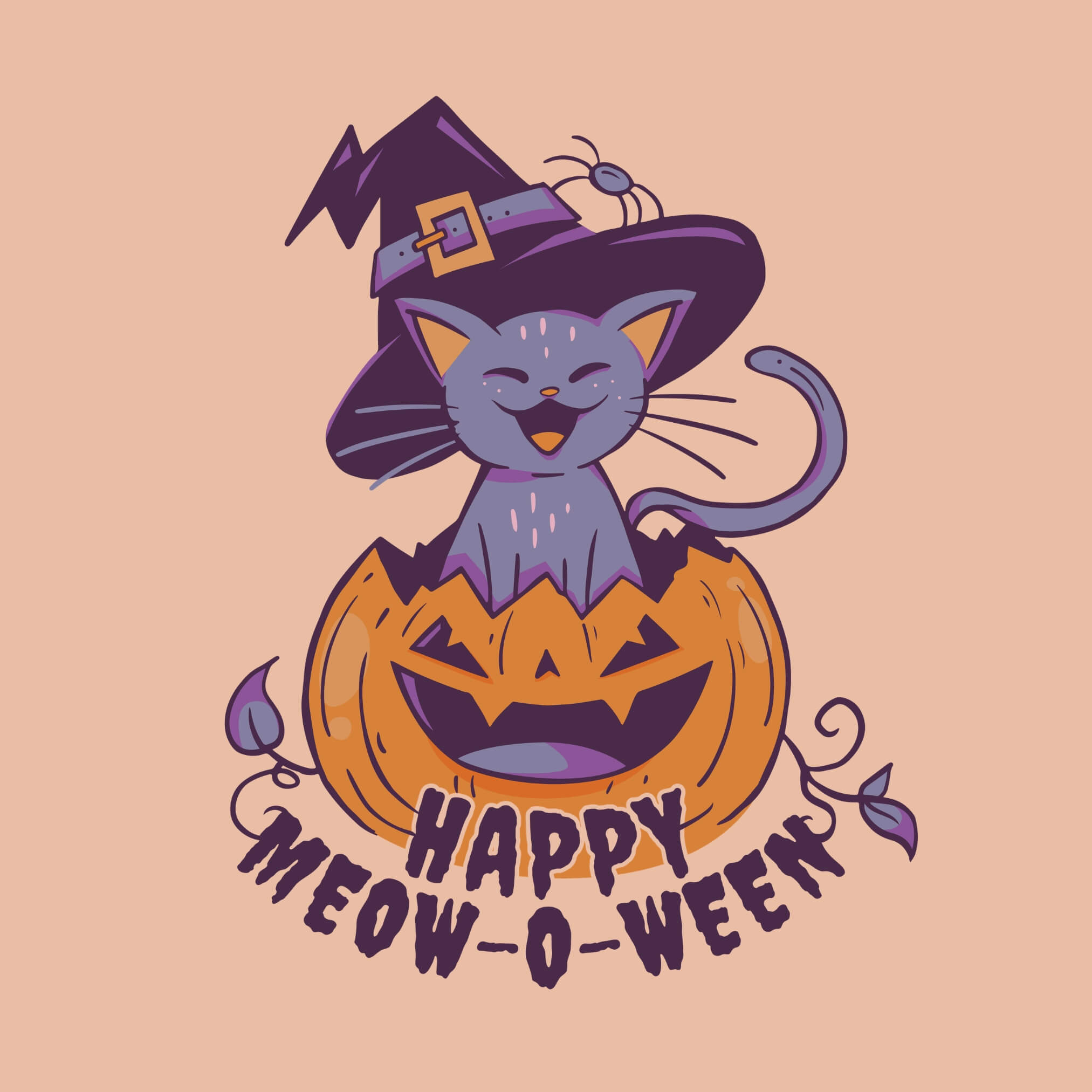 Happy Meow-o-Ween T-Shirt