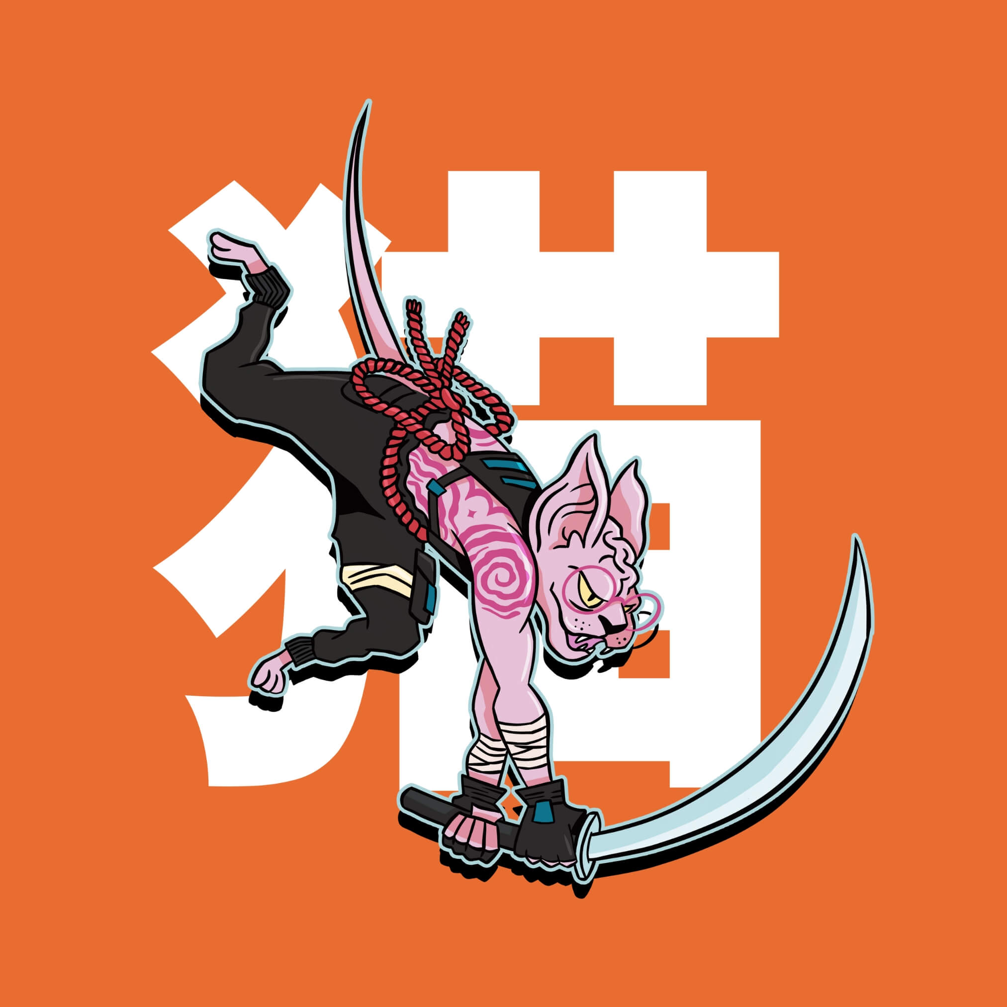 Samurai Sphynx T-Shirt