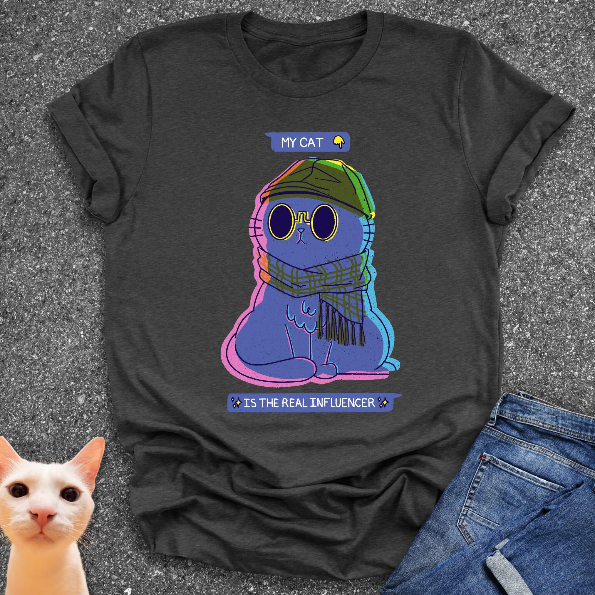 Influencer Cat T-Shirt