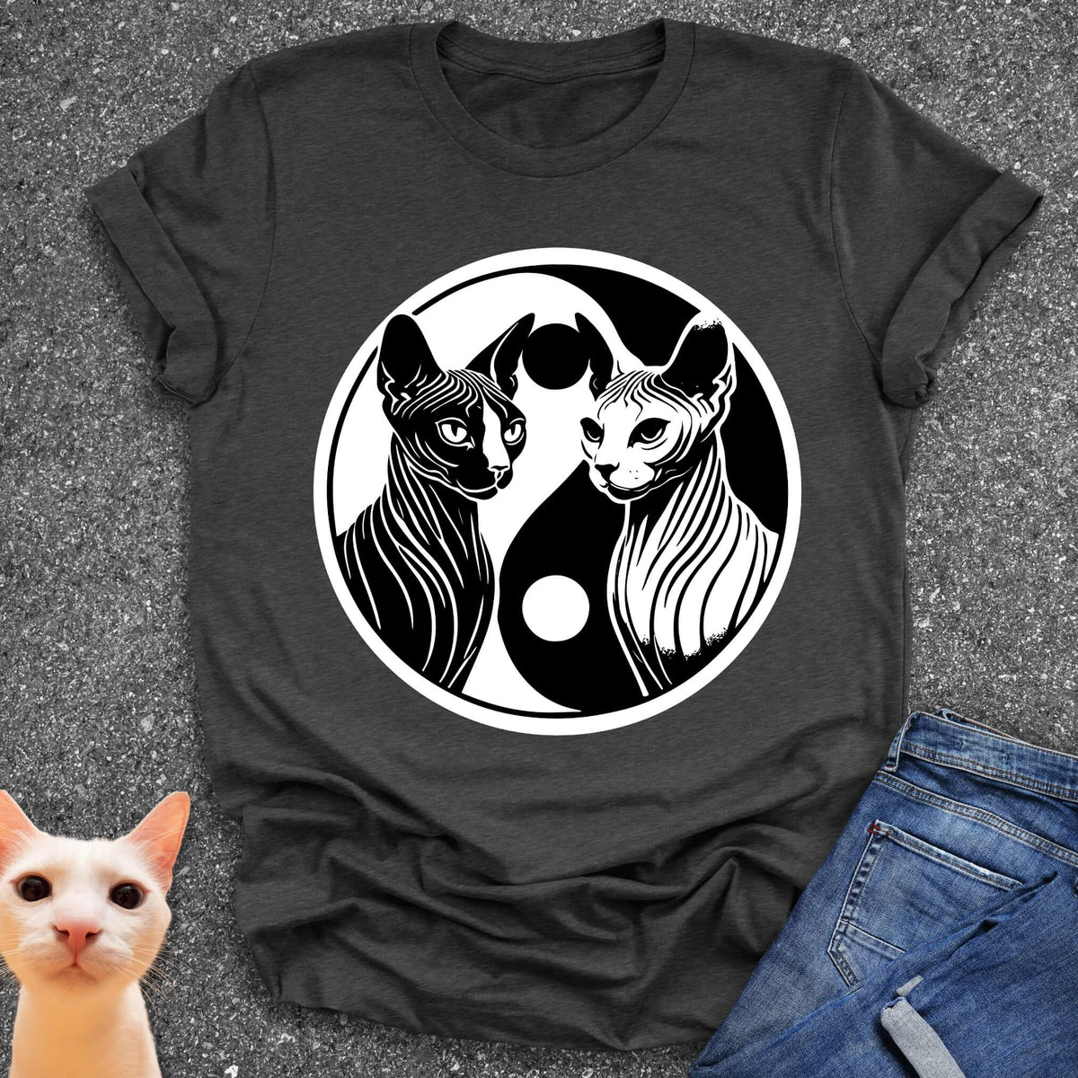 Yin Yang Cats T-Shirt