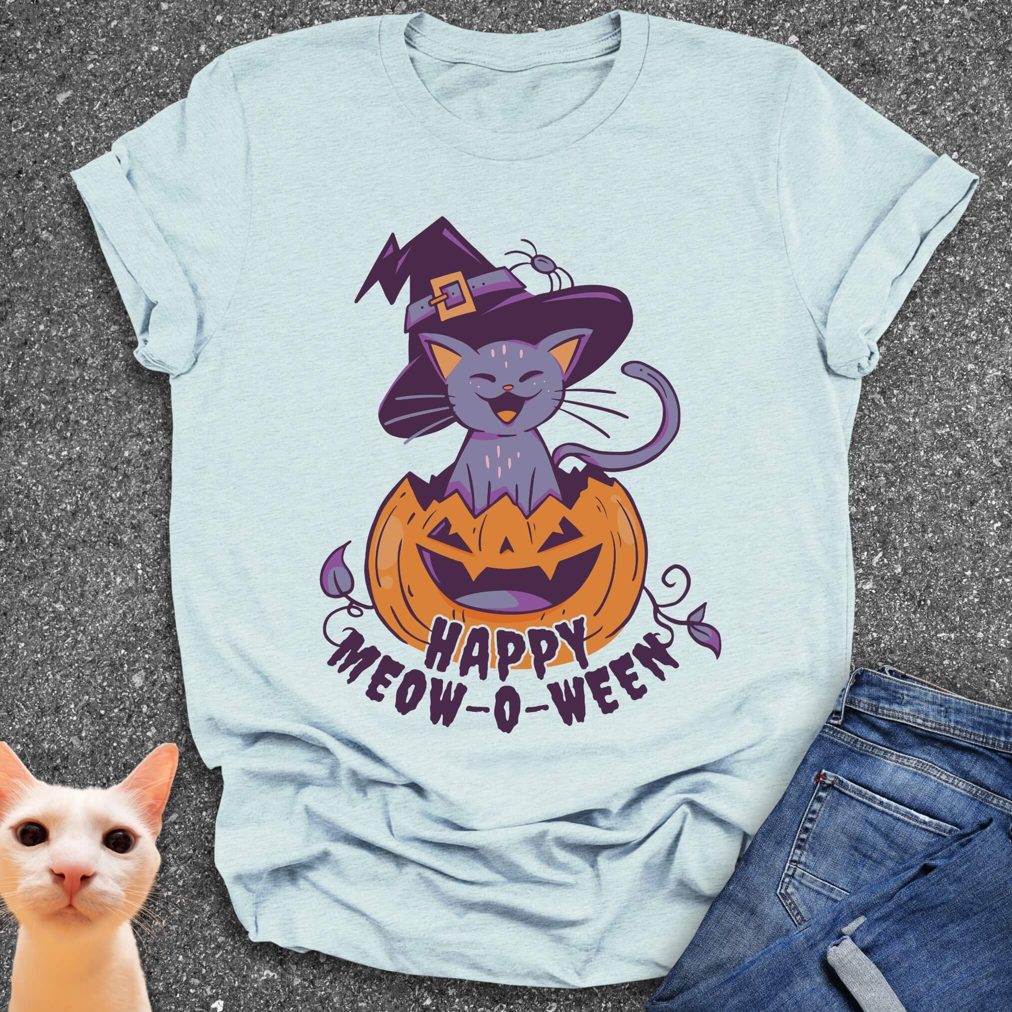 Happy Meow-o-Ween T-Shirt