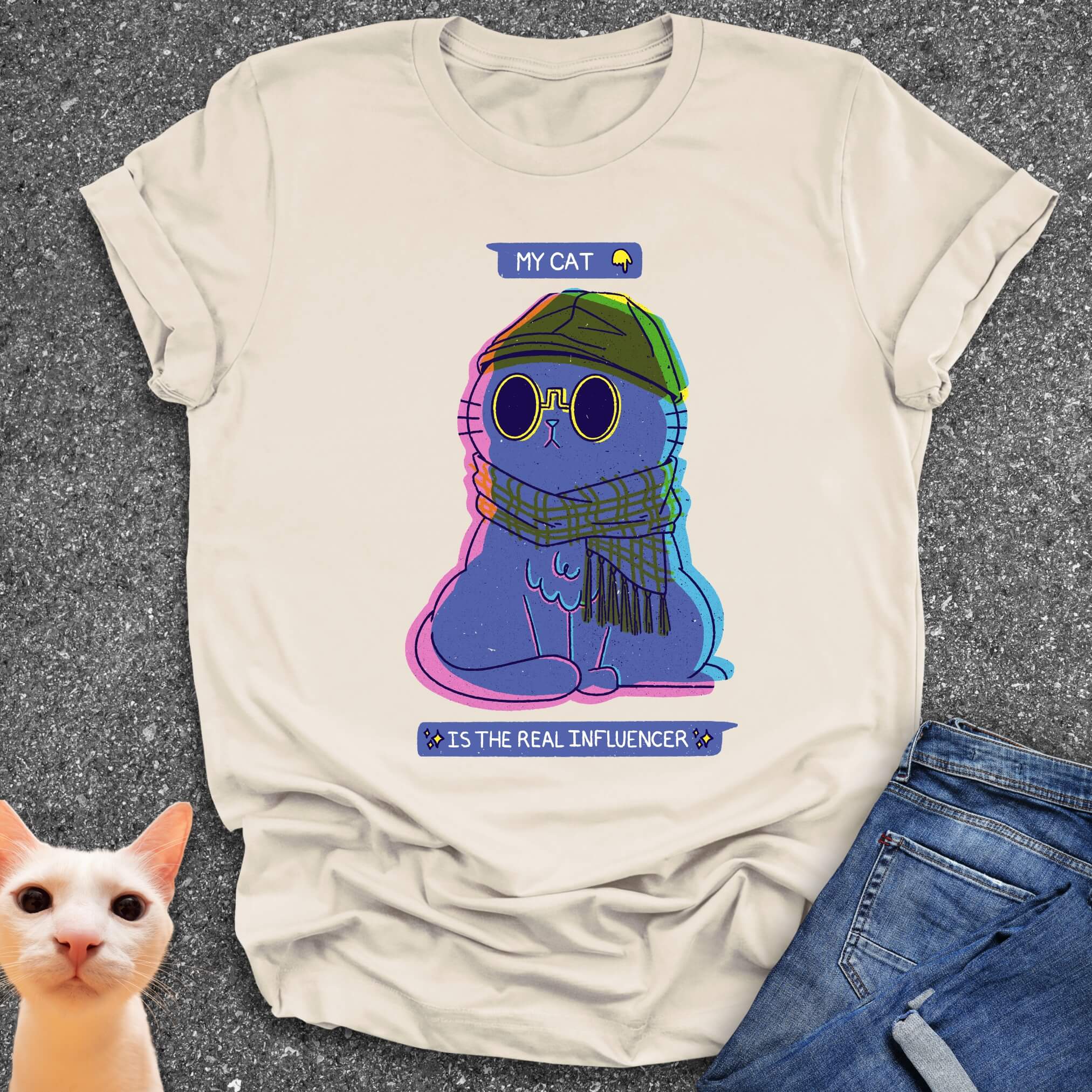 Influencer Cat T-Shirt