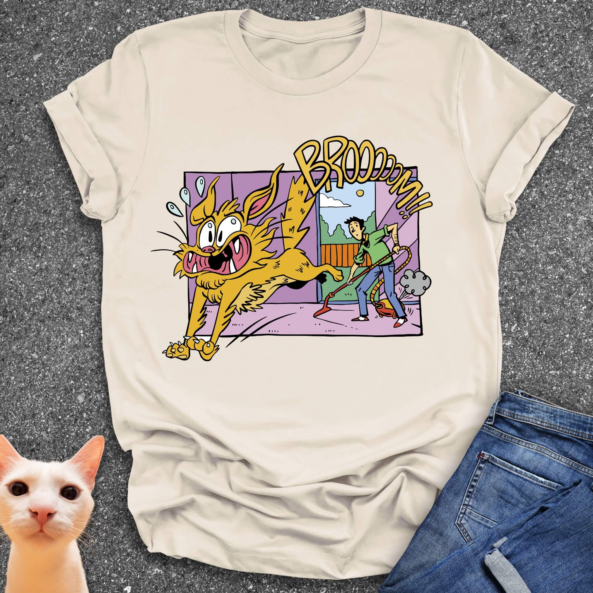 BROOM! Cat Chaos T-Shirt