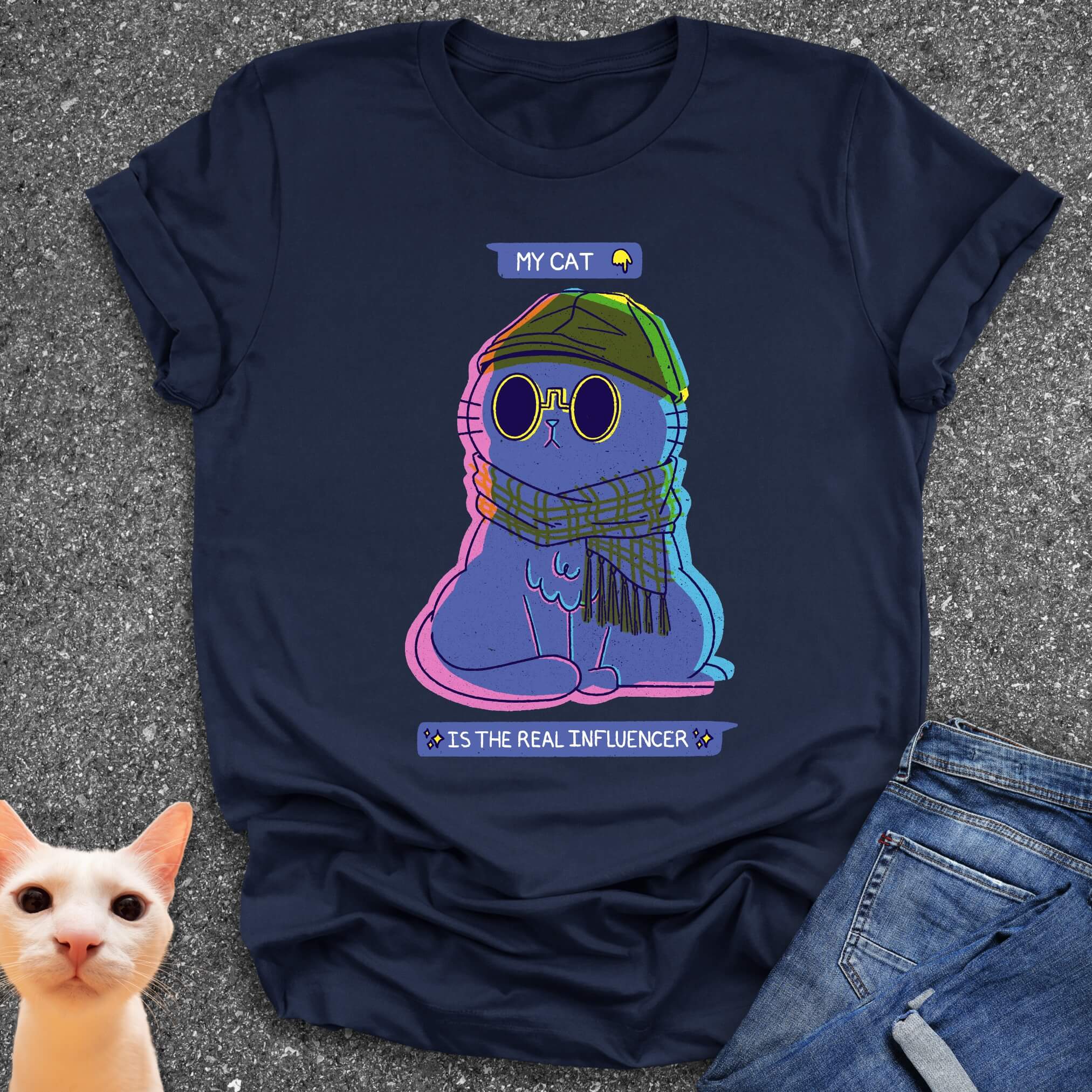 Influencer Cat T-Shirt