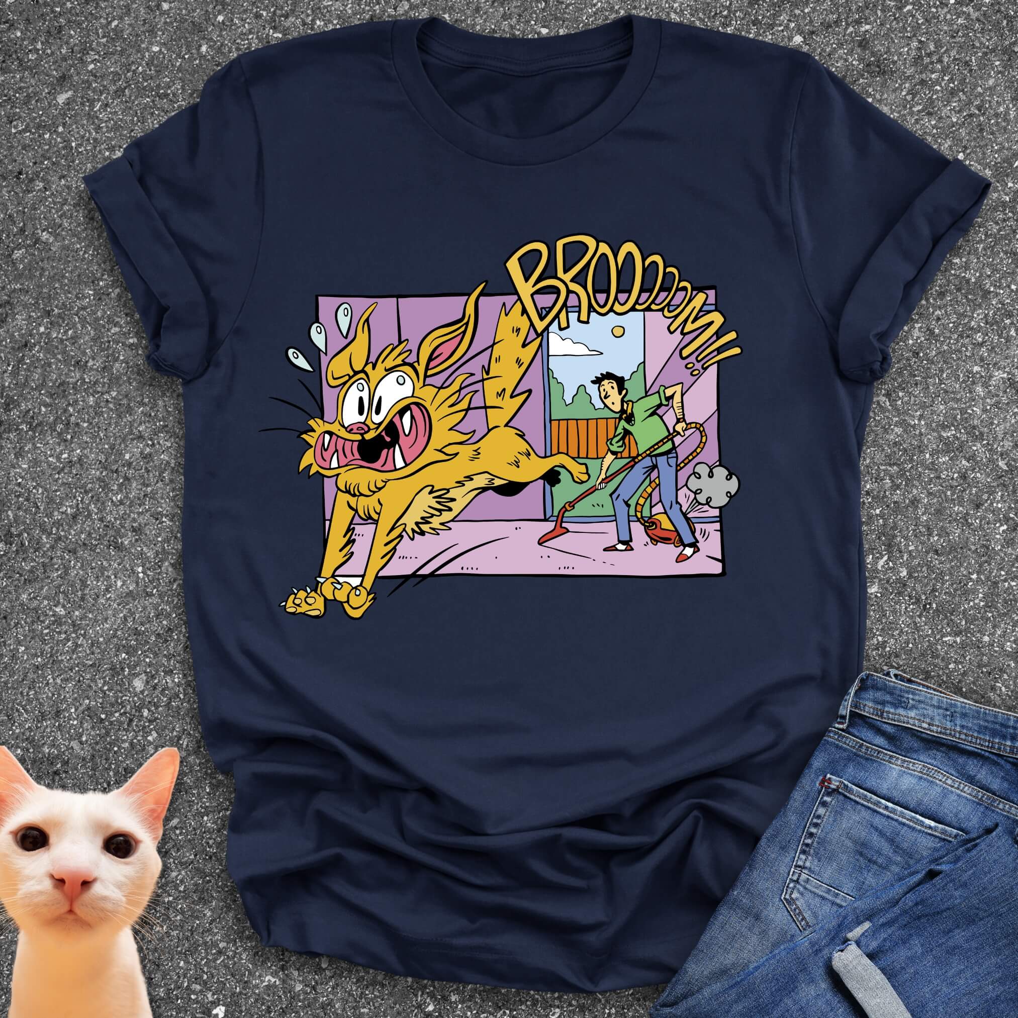 BROOM! Cat Chaos T-Shirt