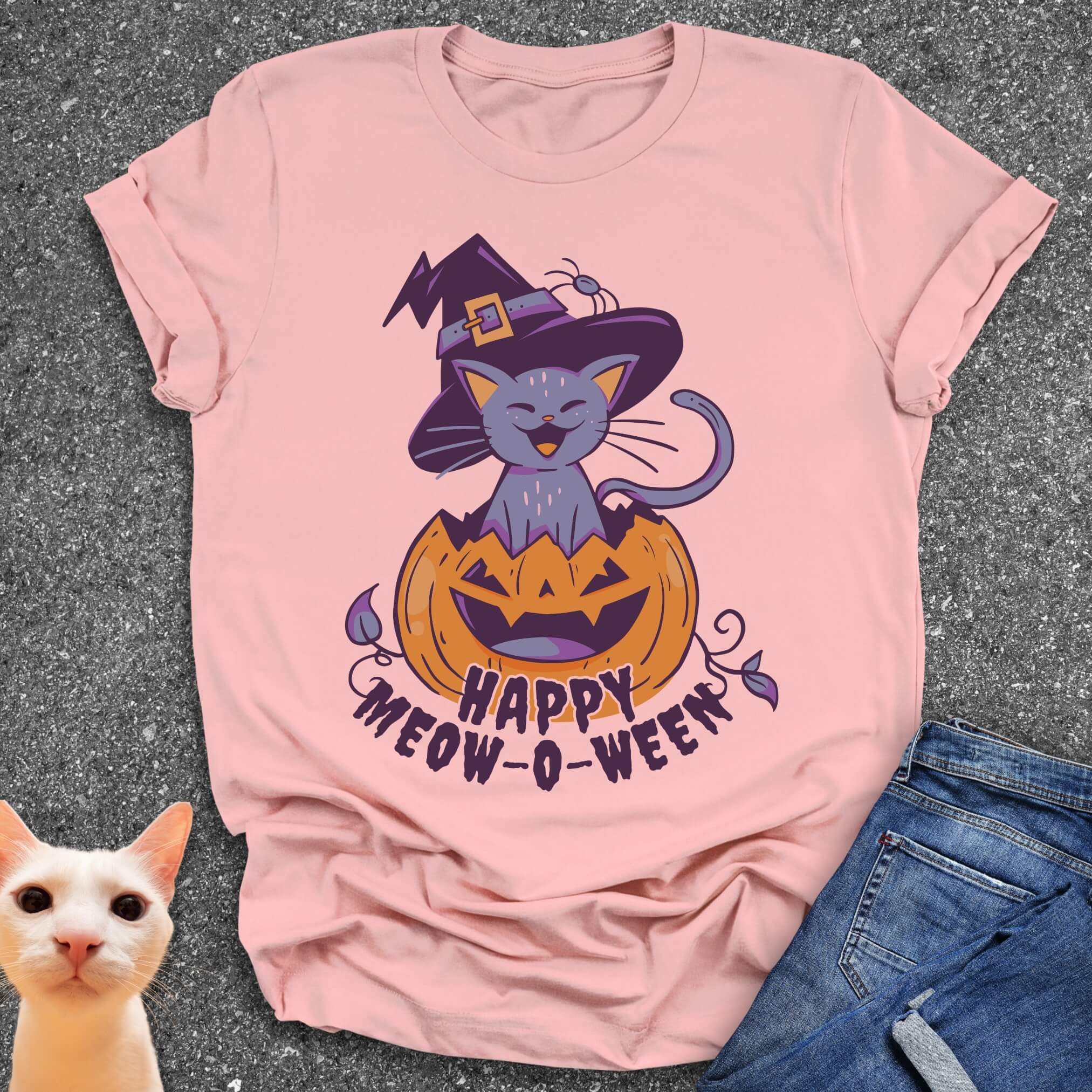 Happy Meow-o-Ween T-Shirt