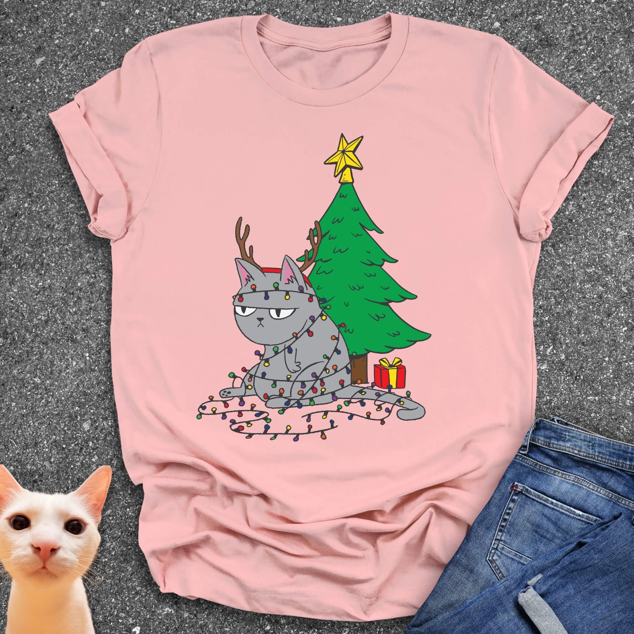 Tangled Cat T-Shirt
