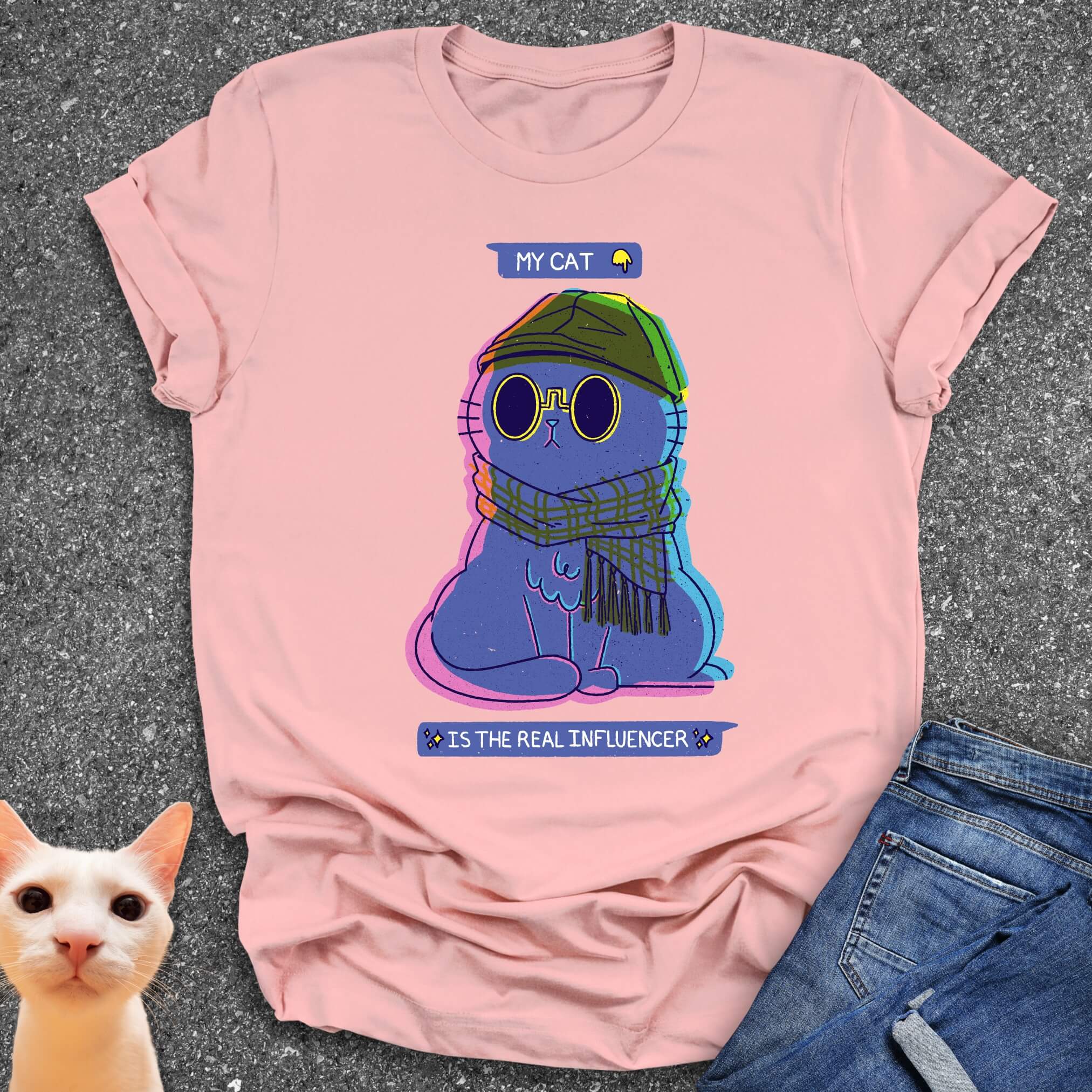 Influencer Cat T-Shirt