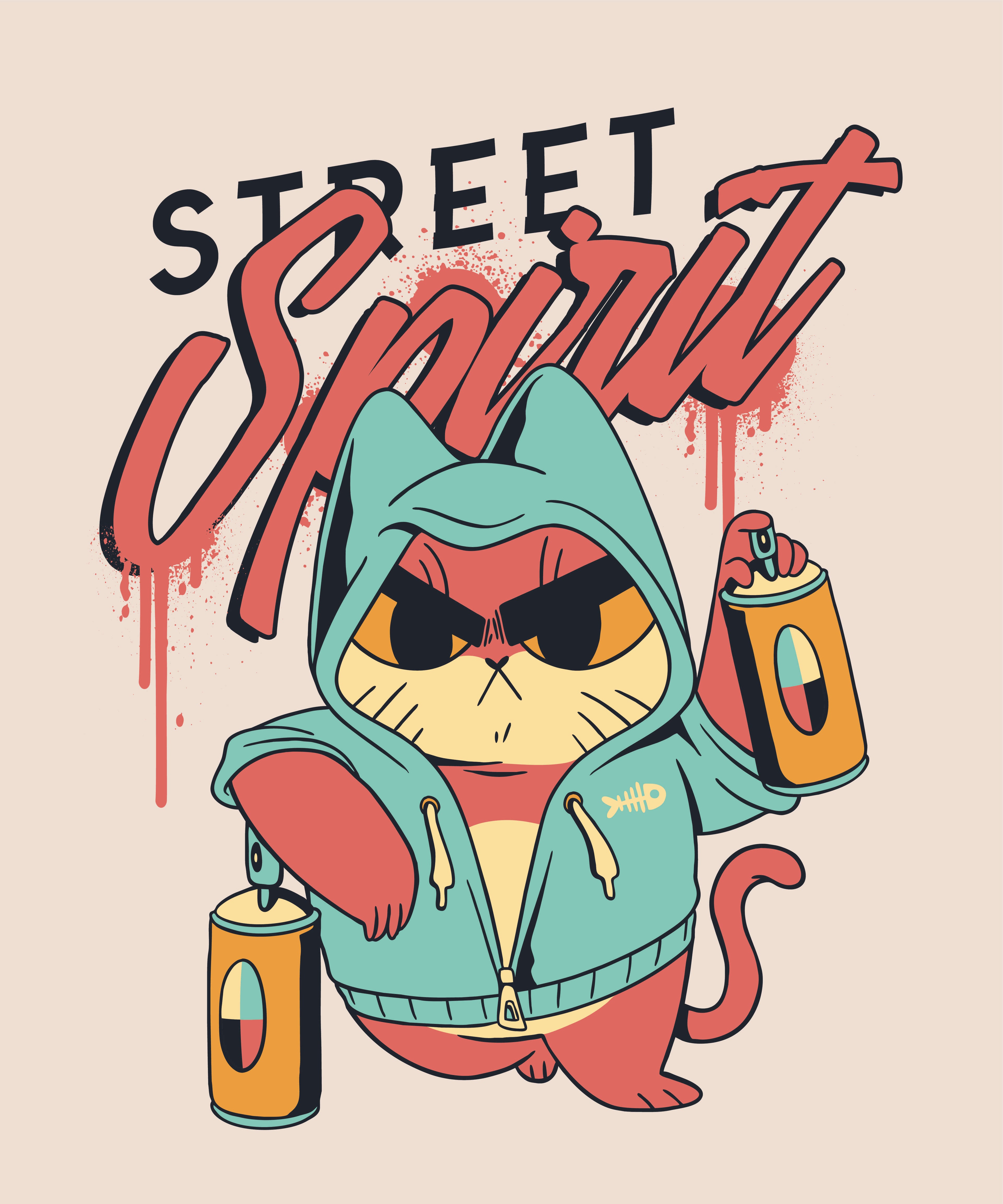 Street Spirit T-Shirt (Back Design)