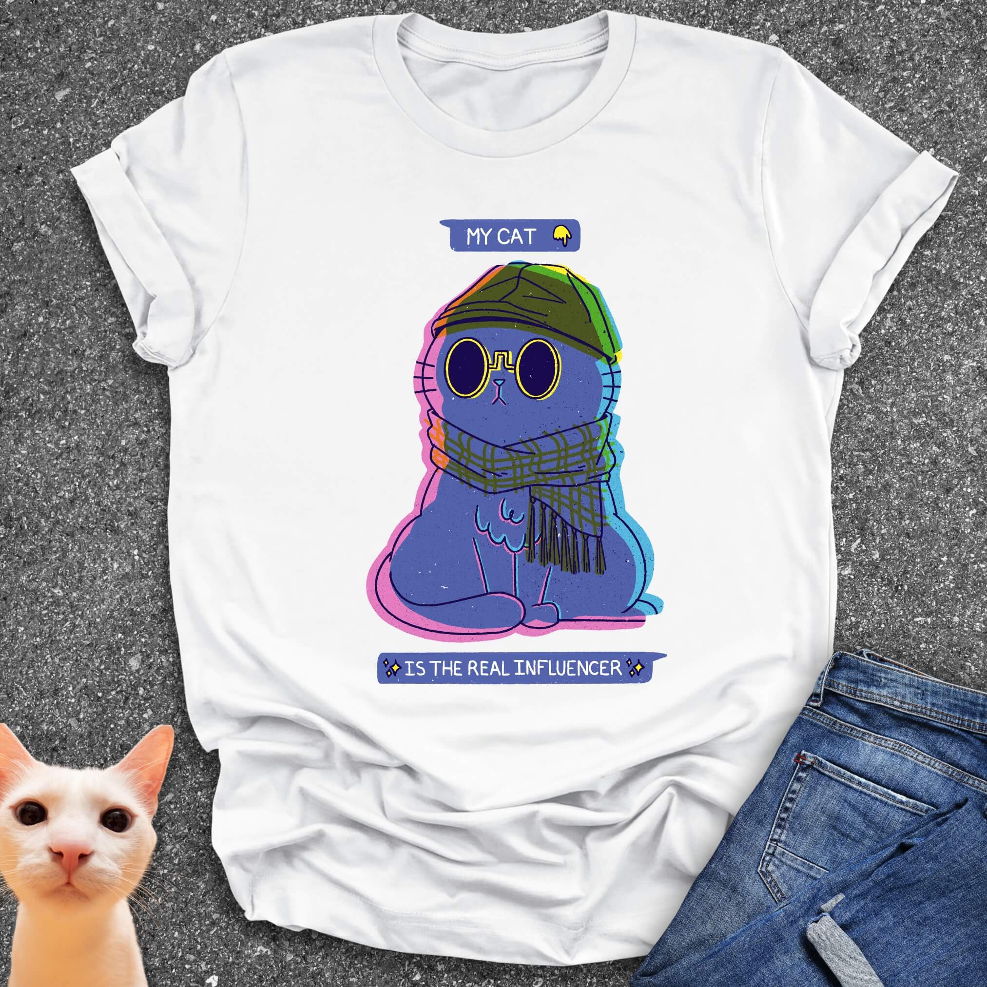 Influencer Cat T-Shirt