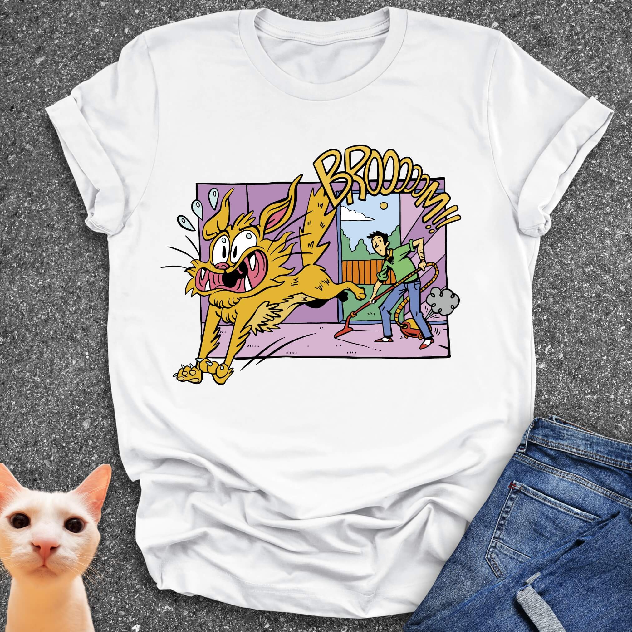 BROOM! Cat Chaos T-Shirt